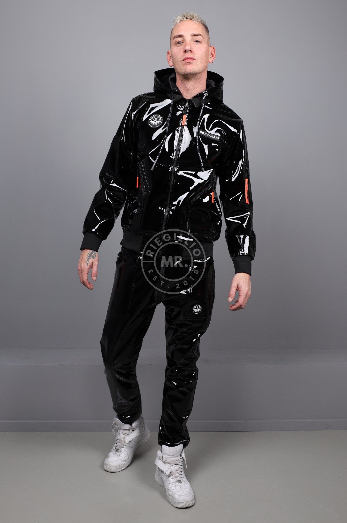 PVC Flight Tracksuit Pants at MR. Riegillio