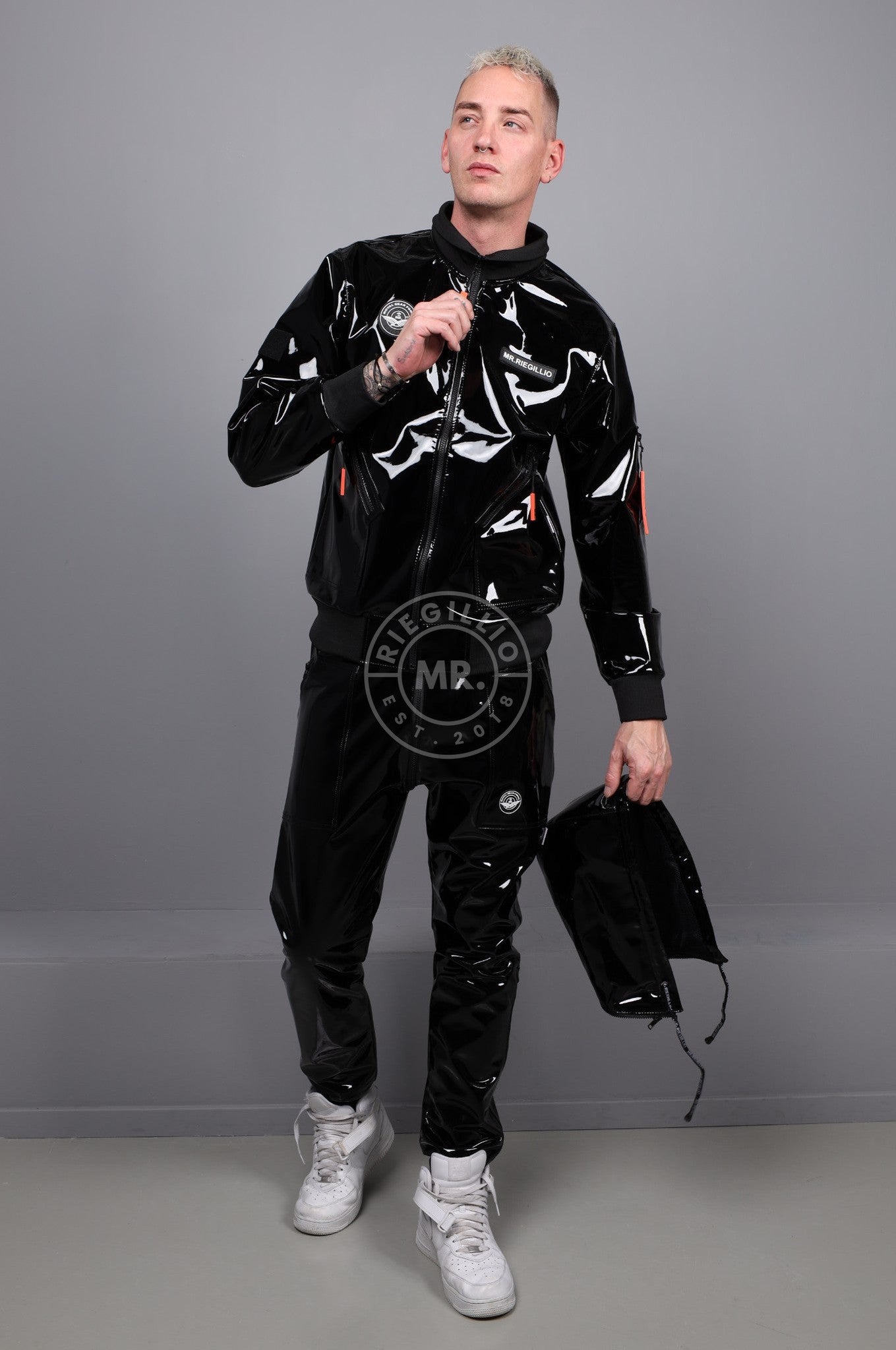 PVC Flight Tracksuit Jacket at MR. Riegillio