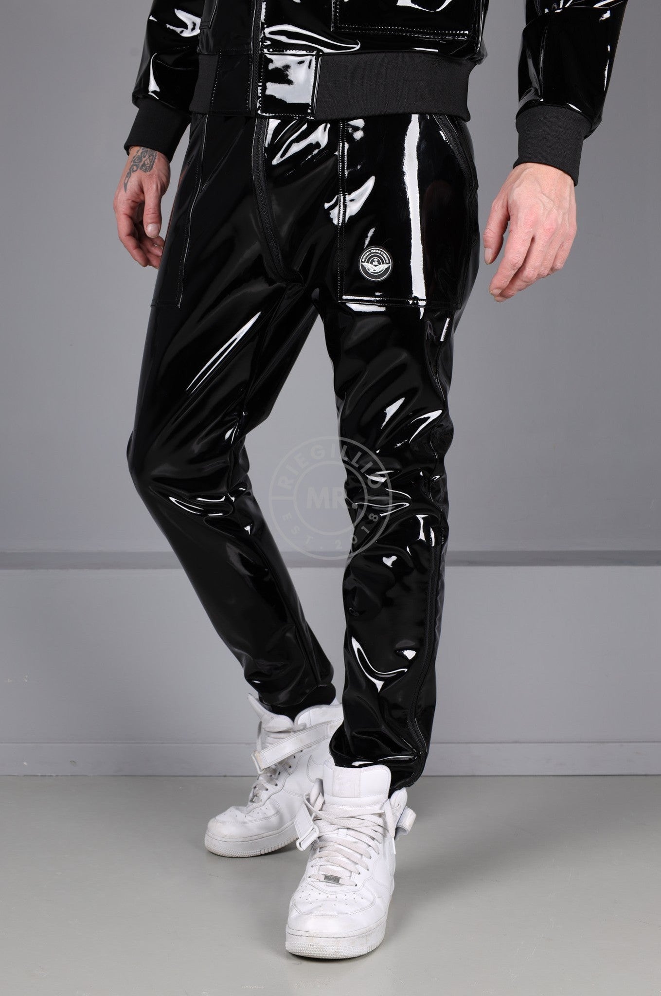 PVC Flight Tracksuit Pants at MR. Riegillio