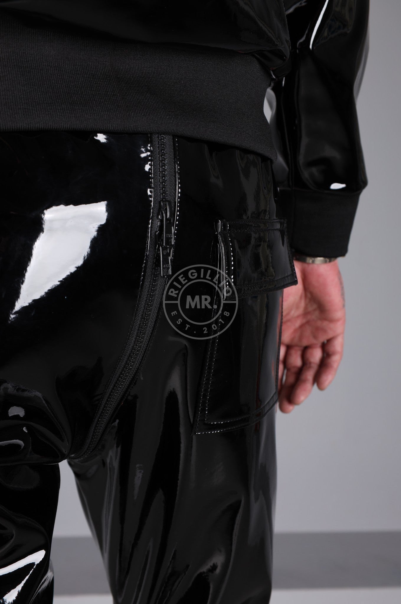 PVC Flight Tracksuit Pants at MR. Riegillio