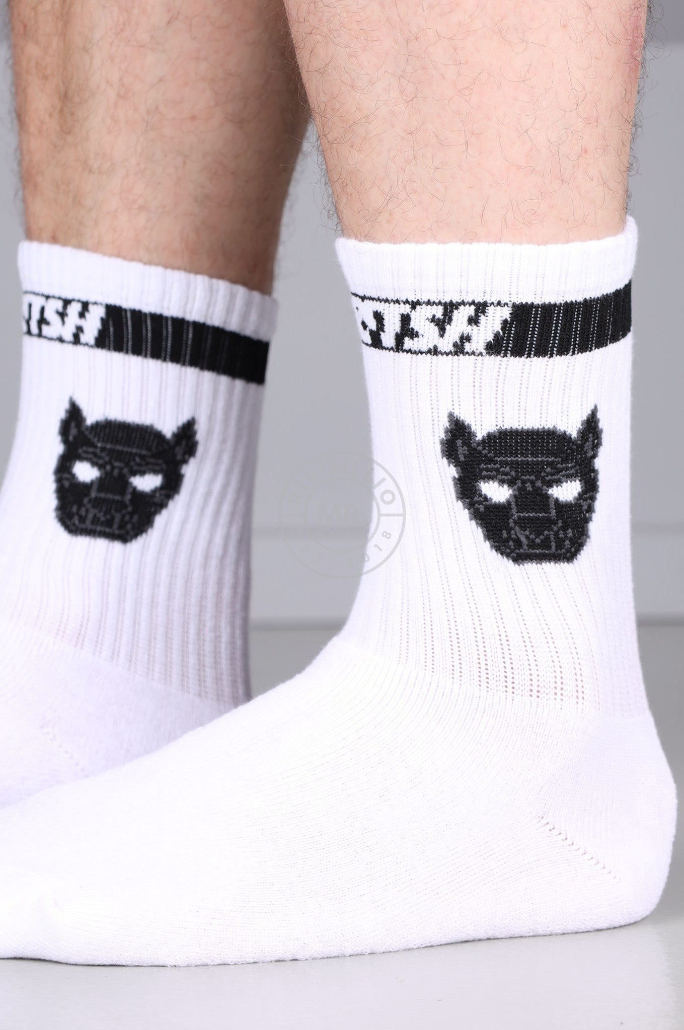 SNKRFTSH PUPPY SOCKS - BLACK at MR. Riegillio