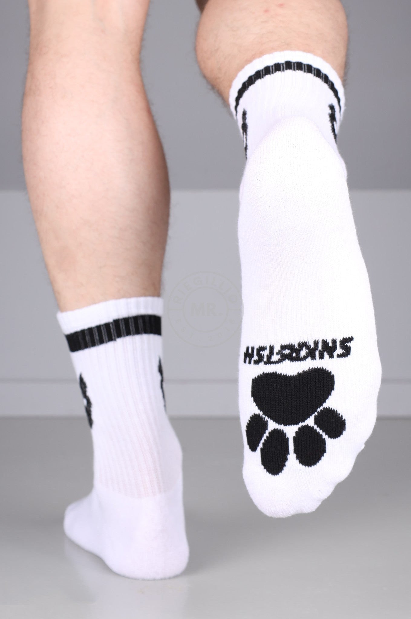 SNKRFTSH PUPPY SOCKS - BLACK at MR. Riegillio