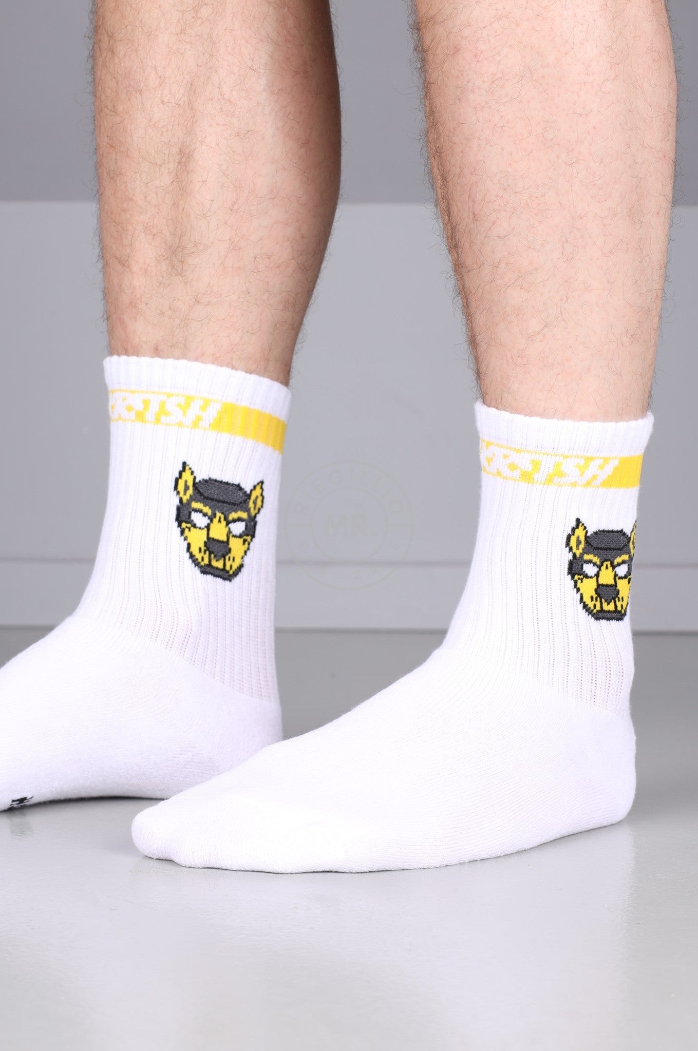 SNKRFTSH PUPPY SOCKS - YELLOW at MR. Riegillio