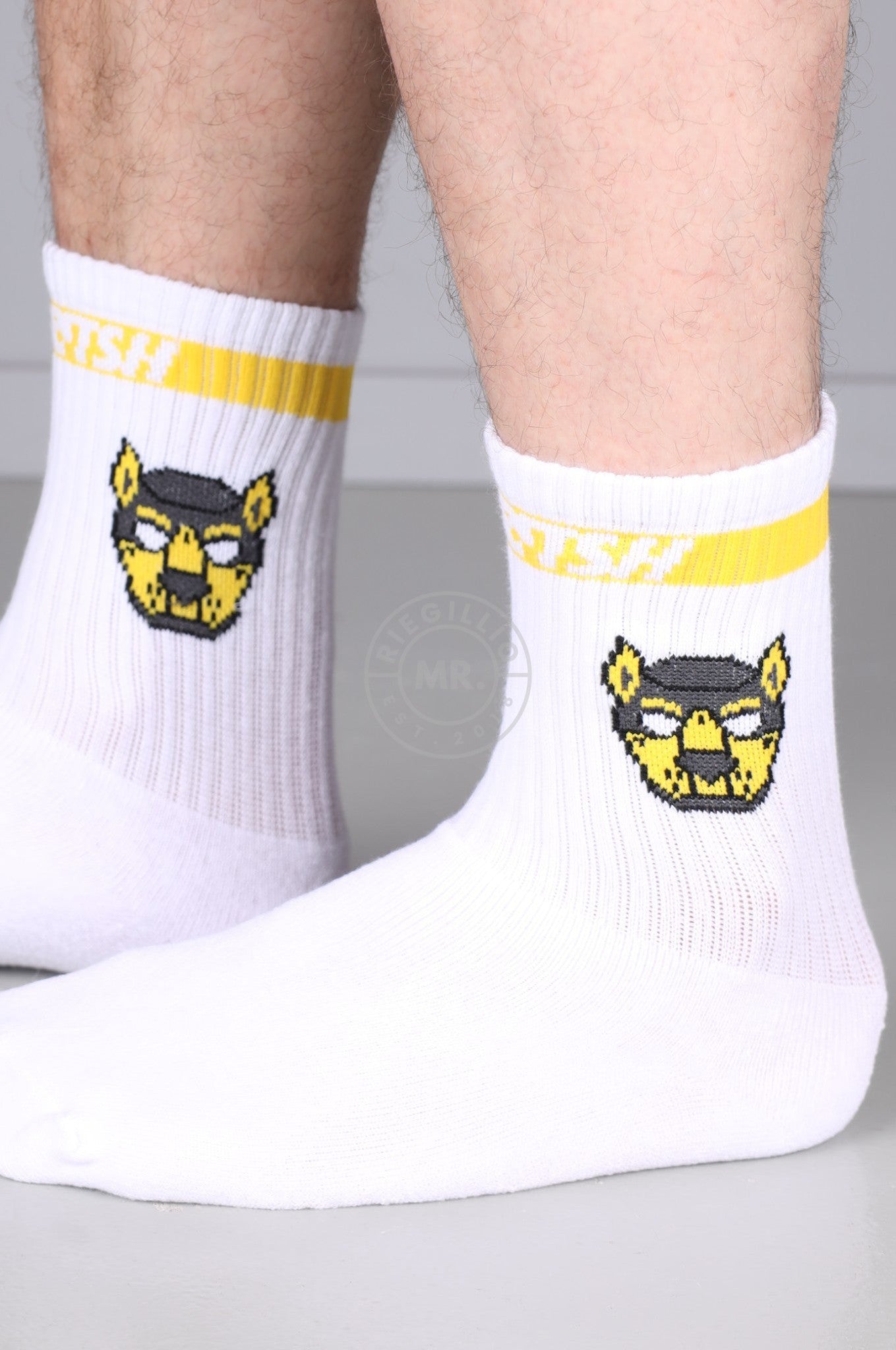 SNKRFTSH PUPPY SOCKS - YELLOW at MR. Riegillio