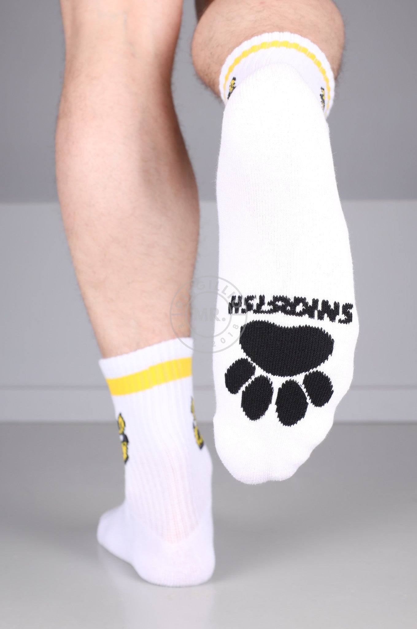 SNKRFTSH PUPPY SOCKS - YELLOW at MR. Riegillio