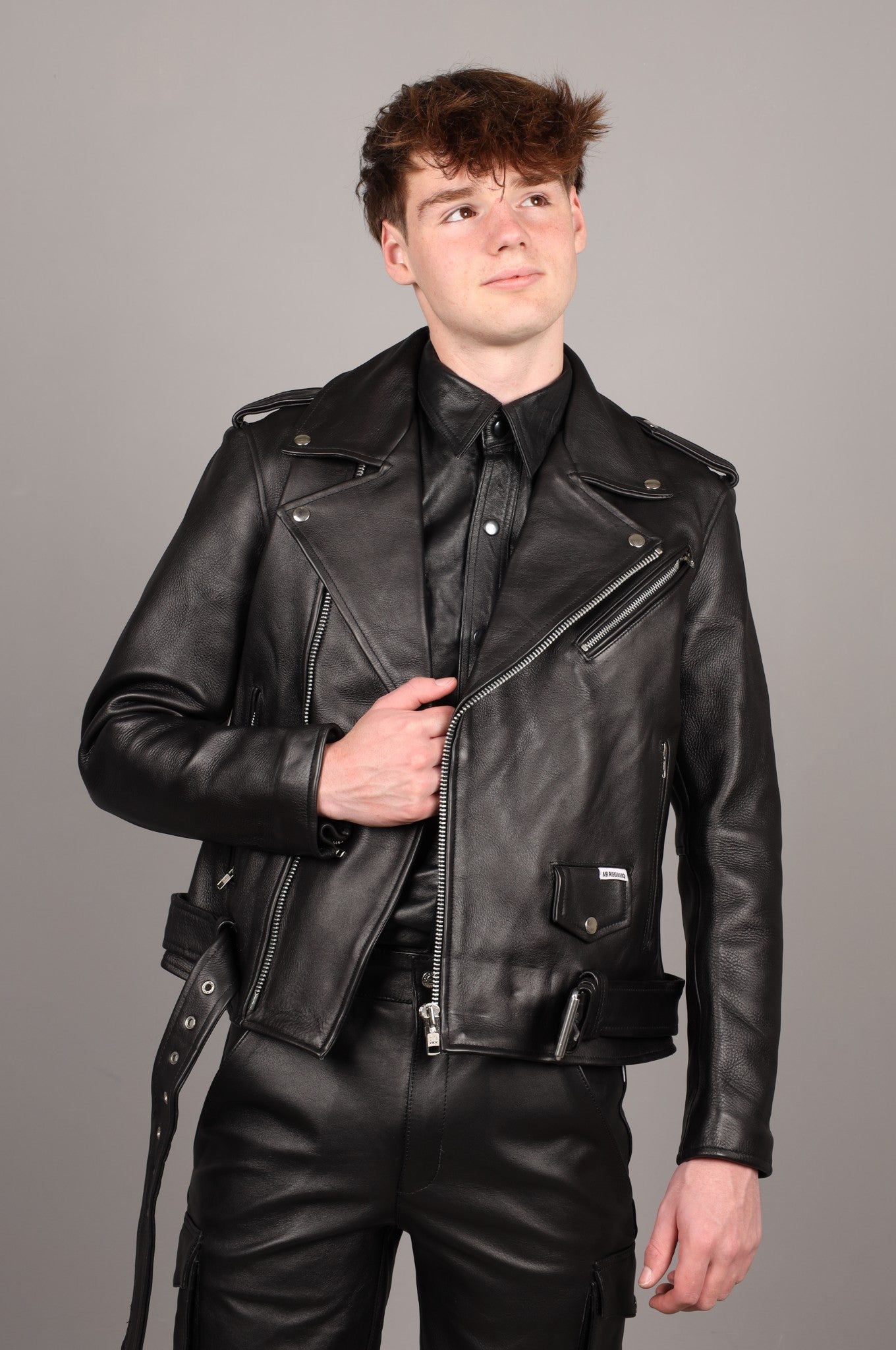Leather Brando Jacket - Black