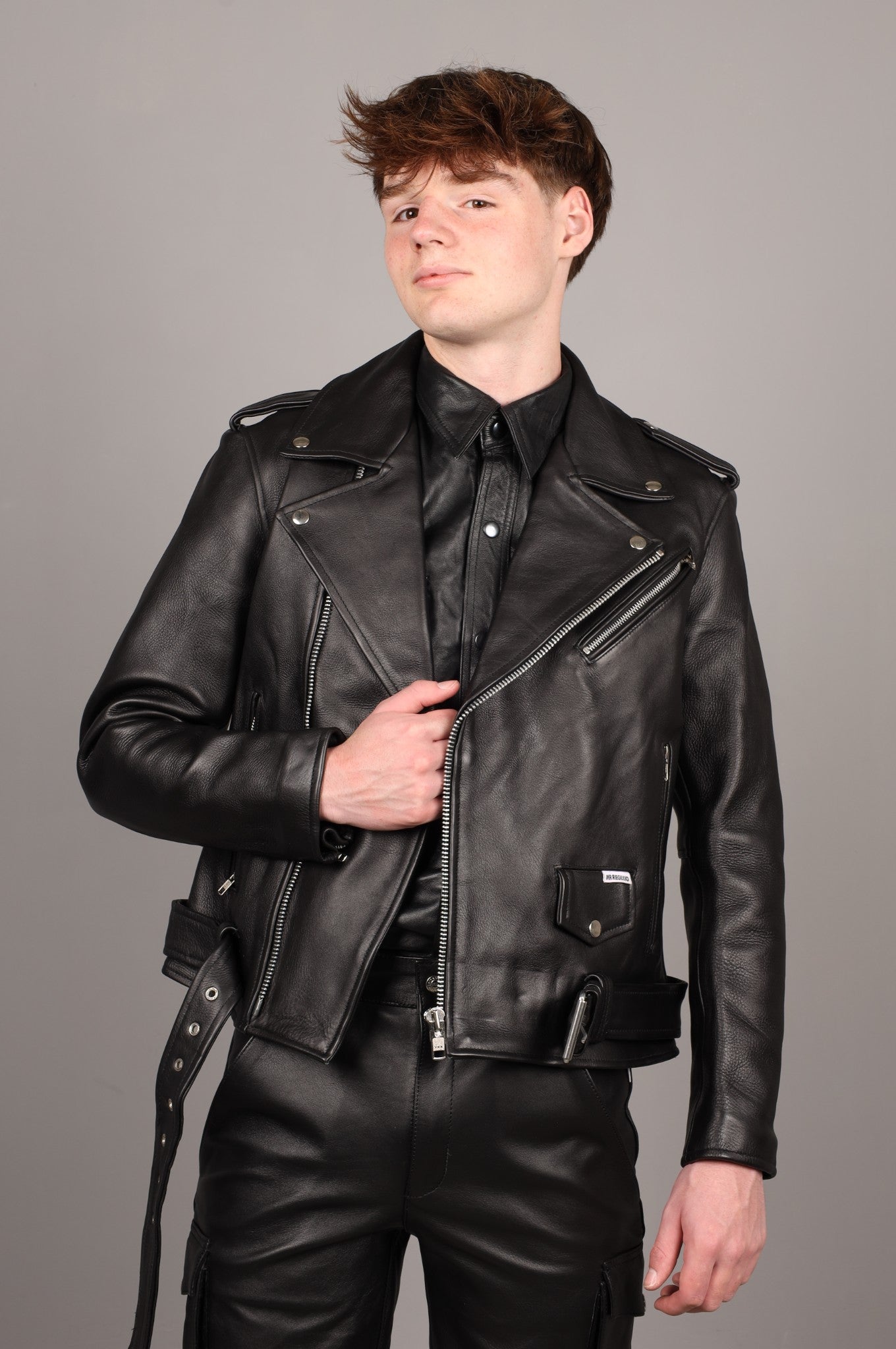 Leather Brando Jacket - Black