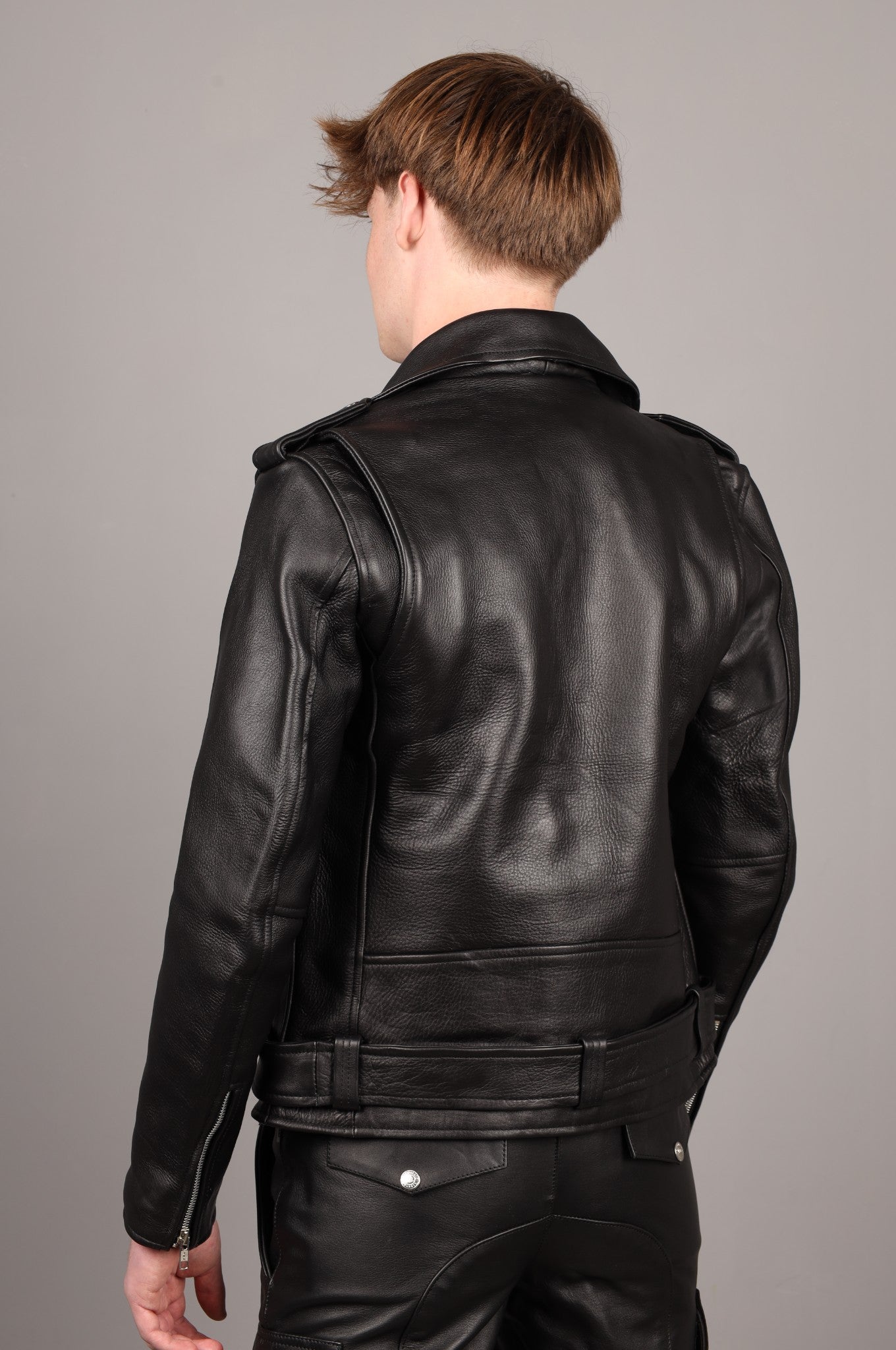 Leather Brando Jacket - Black