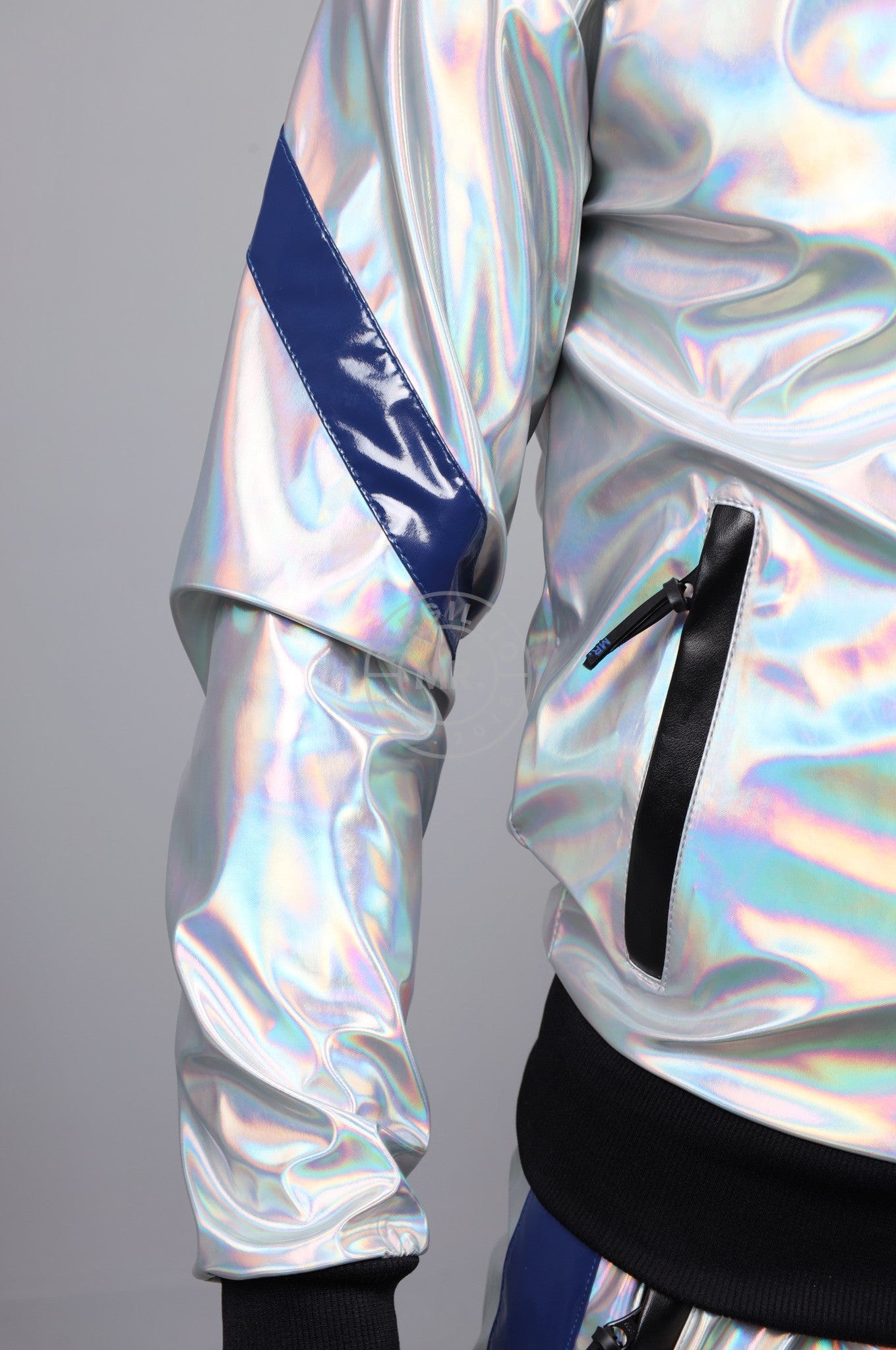 #001 Holographic PVC Tracksuit Jacket at MR. Riegillio