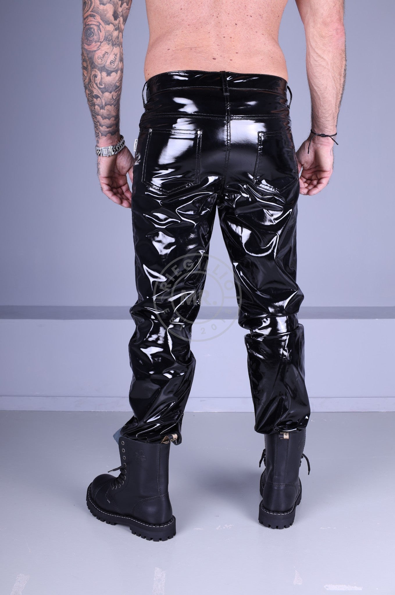 Black PVC Pants