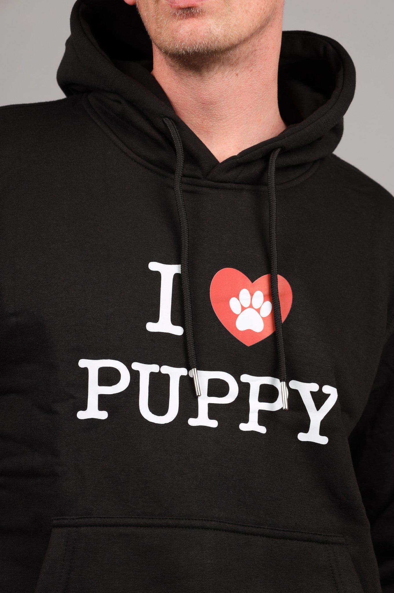 I LOVE PUPPY - PAW RED - Hoodie