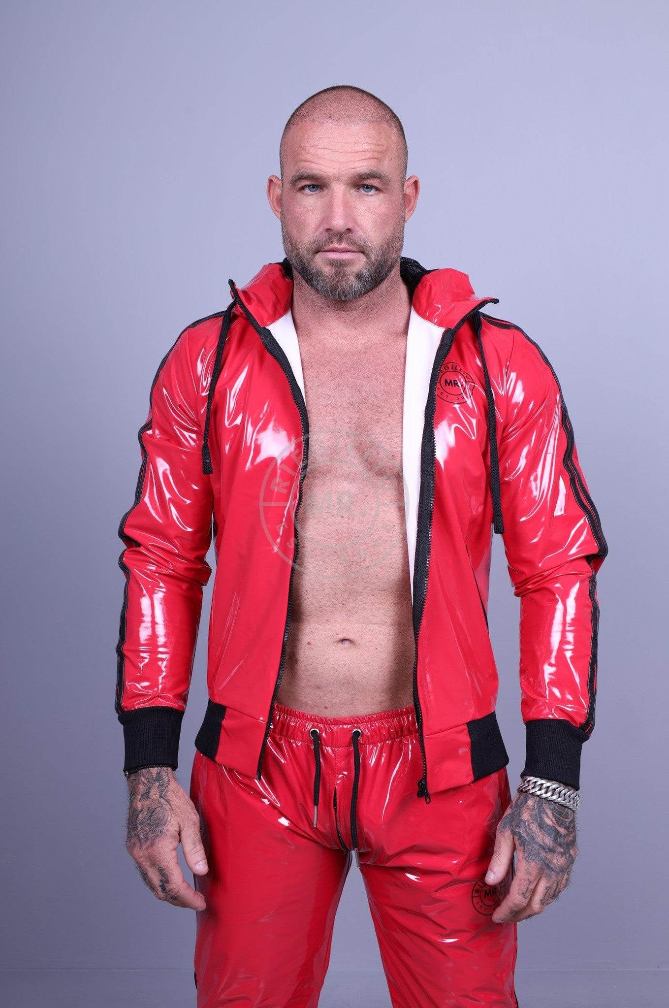 Red PVC Tracksuit Jacket *DISCONTINUED ITEM*