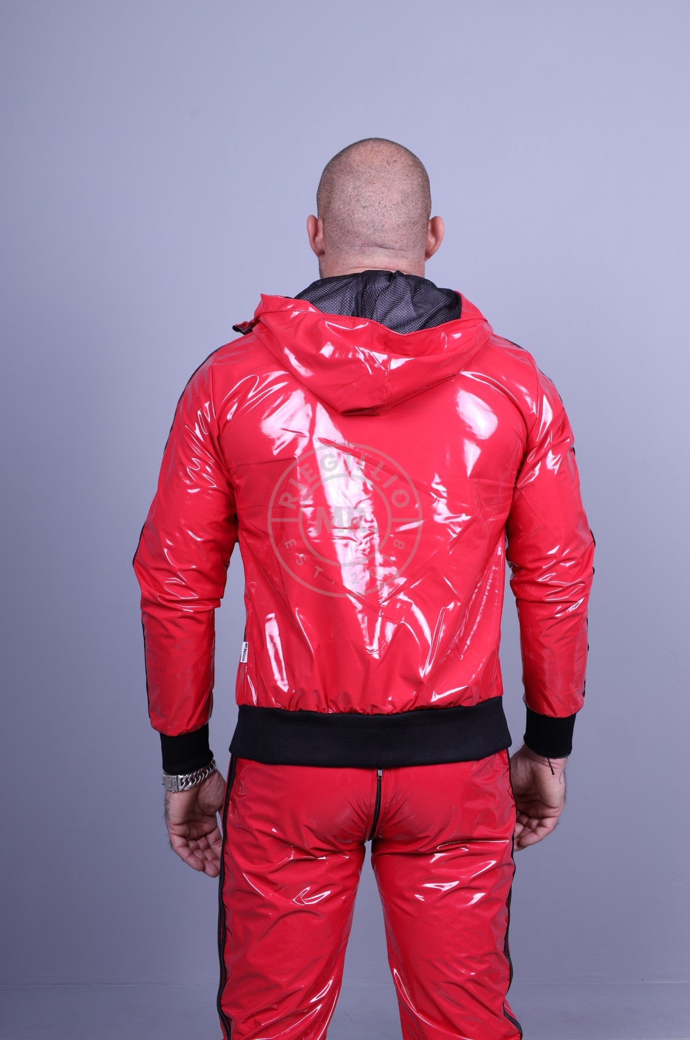 Red PVC Tracksuit Jacket