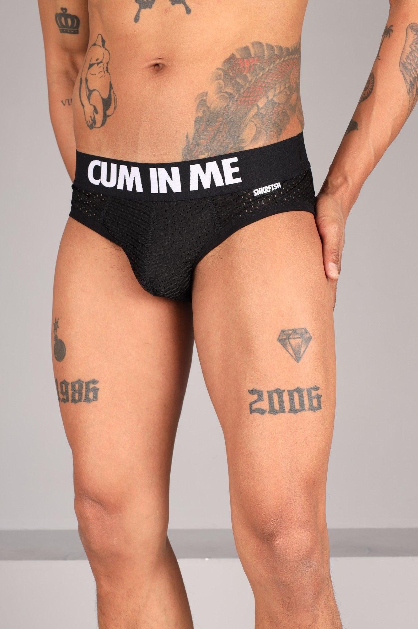 SNKRFTSH Mesh Jock CUM IN ME - Black at MR. Riegillio