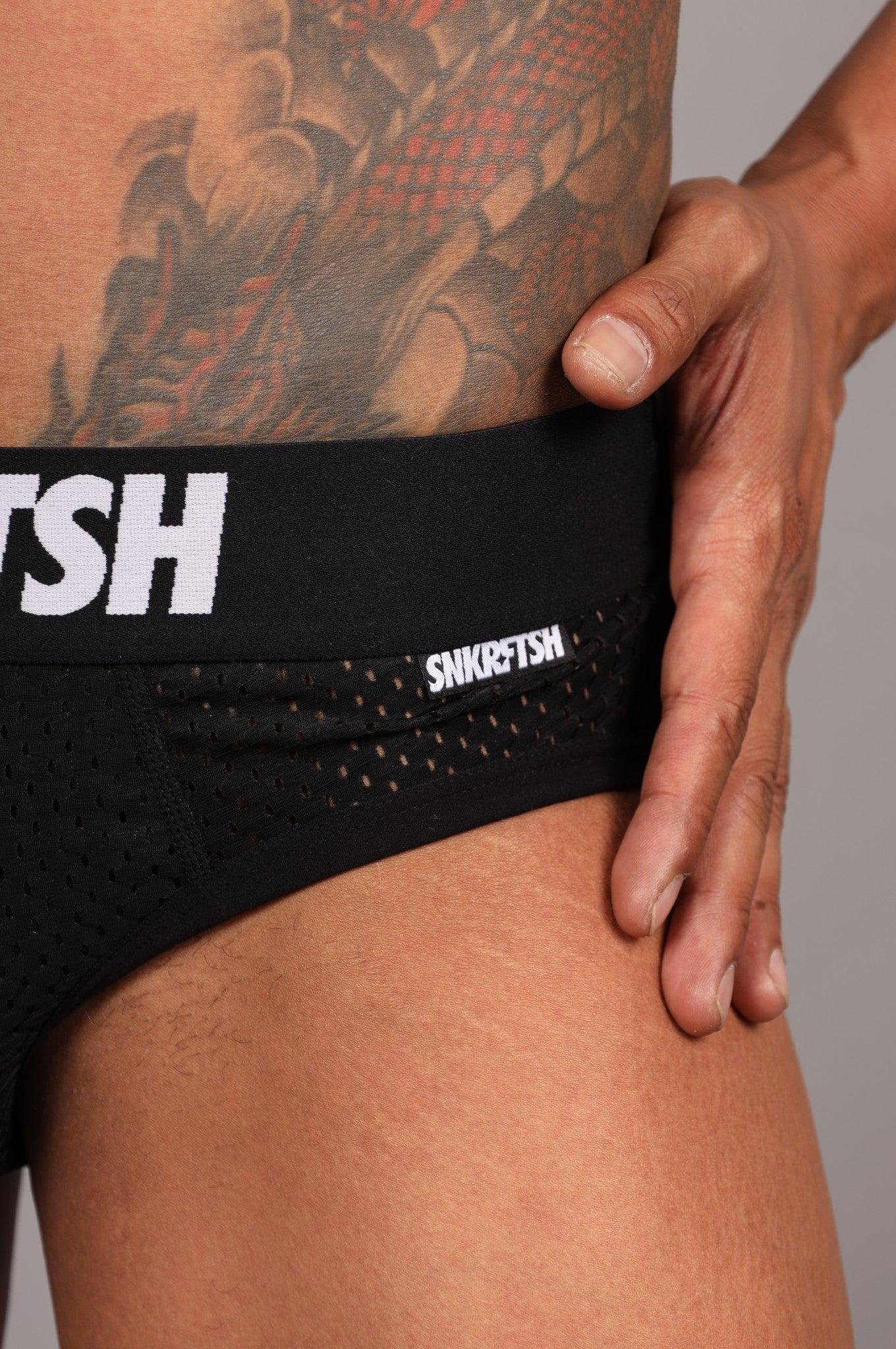 SNKRFTSH Mesh Jock - SNKRFTSH - Black at MR. Riegillio