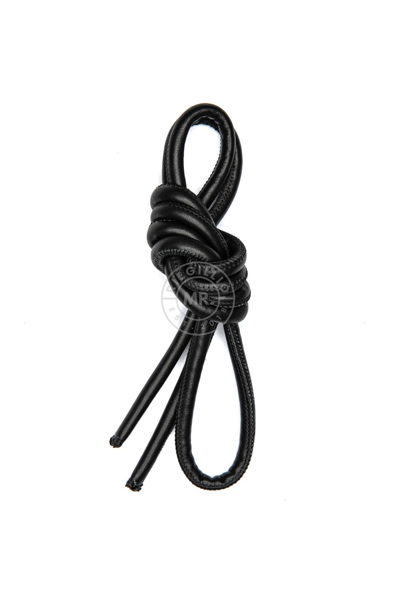 SIRAINER Black Leather Cock Baby Rope at MR. Riegillio