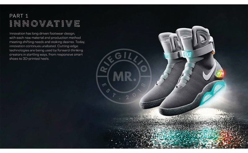 Table Book Future Now: Virtual Sneakers to Cutting-Edge Kicks at MR. Riegillio