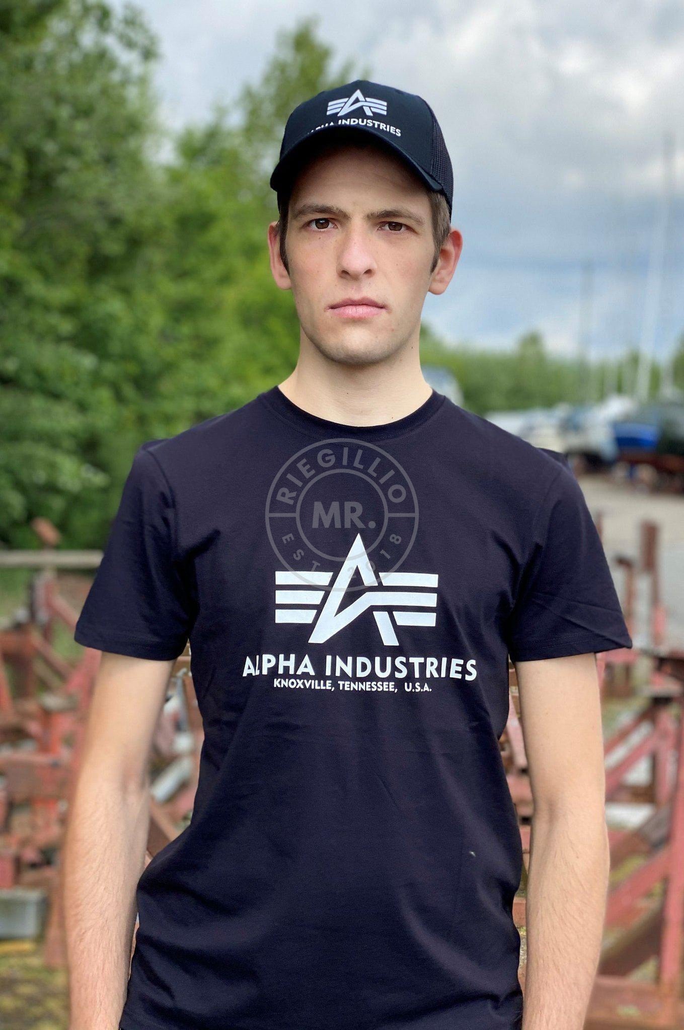 Alpha Industries Black Trucker by Cap MR. Riegillio
