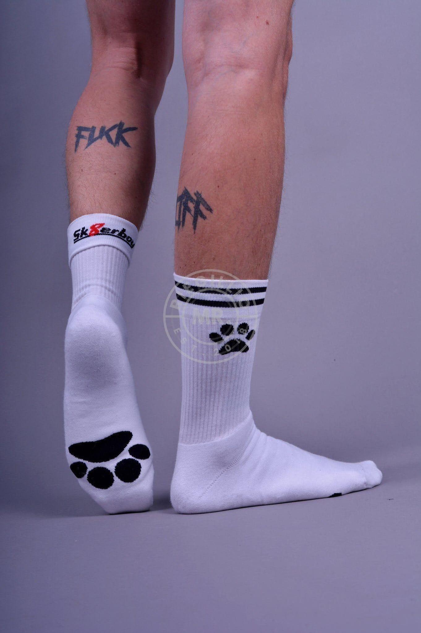 Sk8erboy PUPPY Socks White at MR. Riegillio