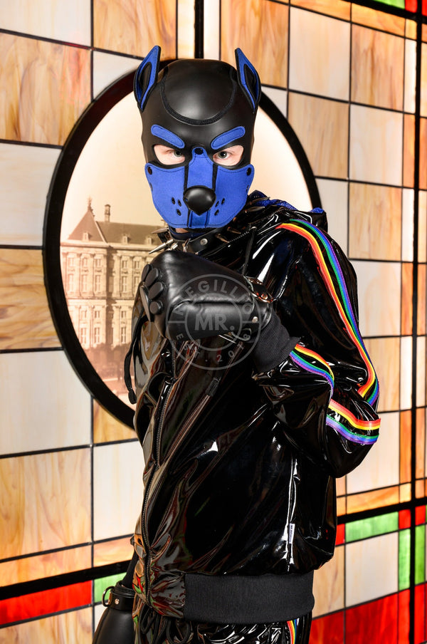 Black PVC Tracksuit Jacket - PROUD at MR. Riegillio