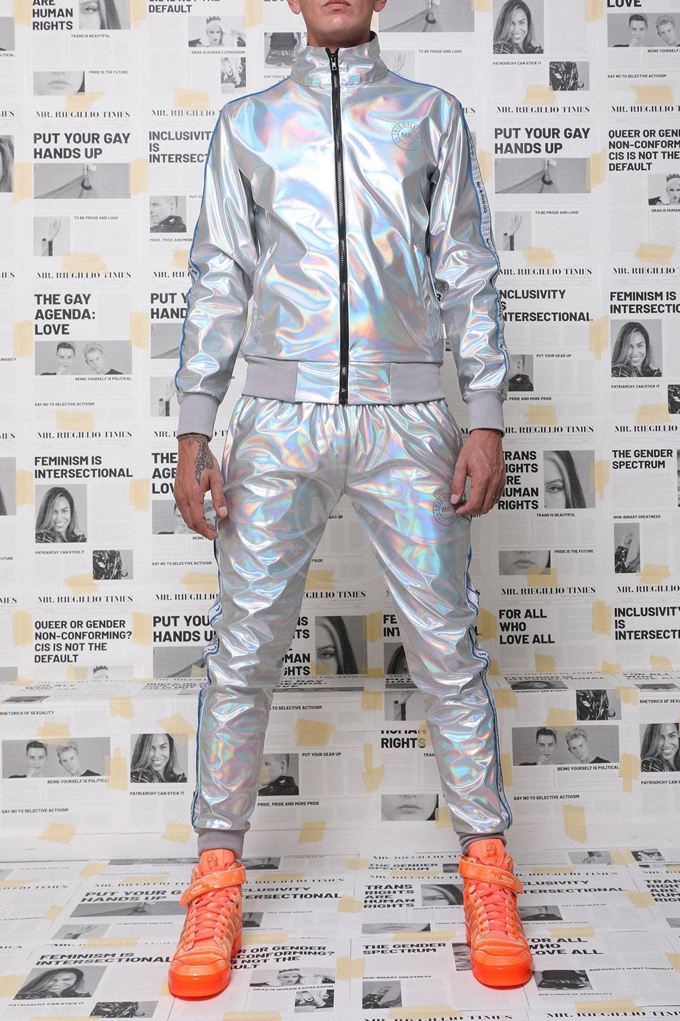 Holographic Tracksuit Jacket-at MR. Riegillio