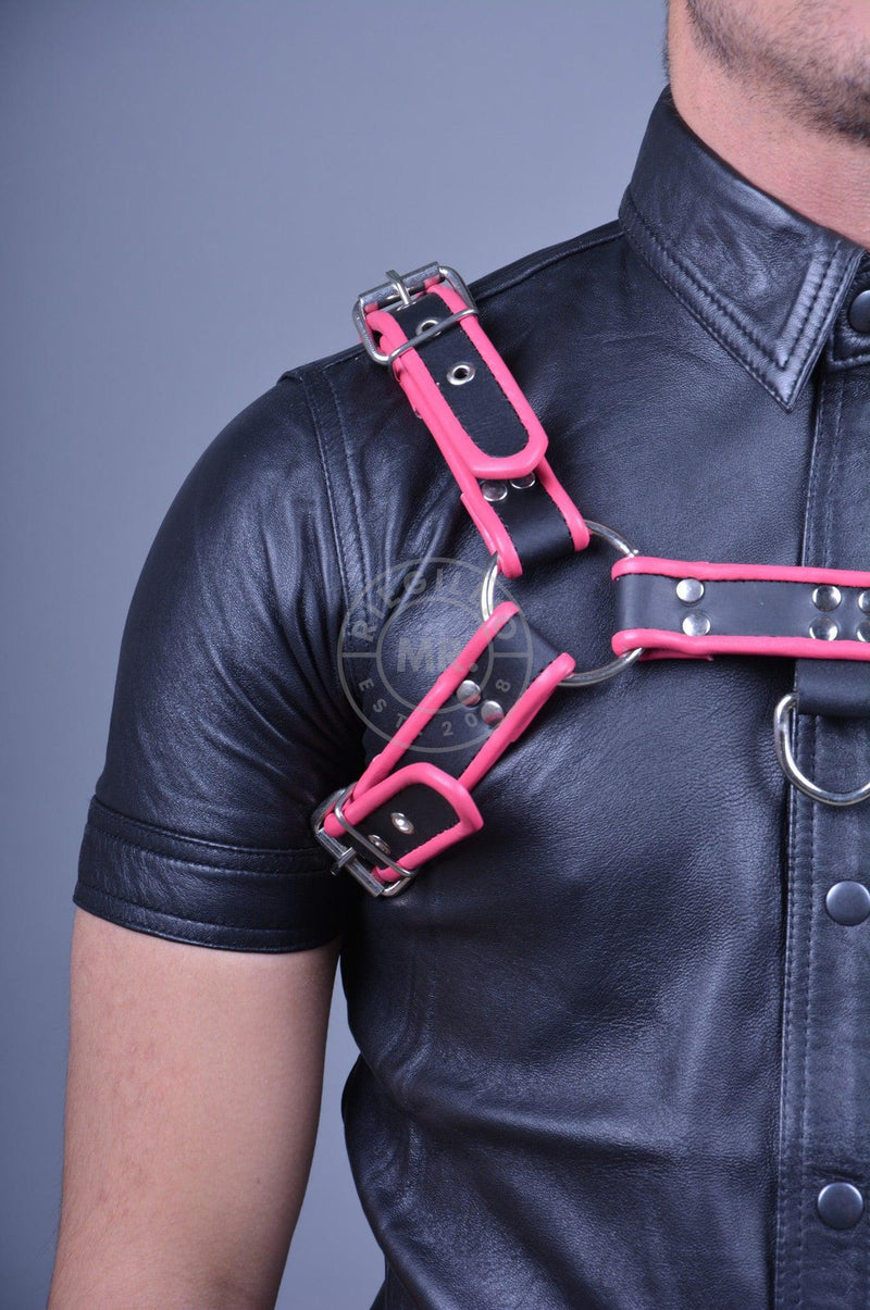 Pink Leather Harness at MR. Riegillio