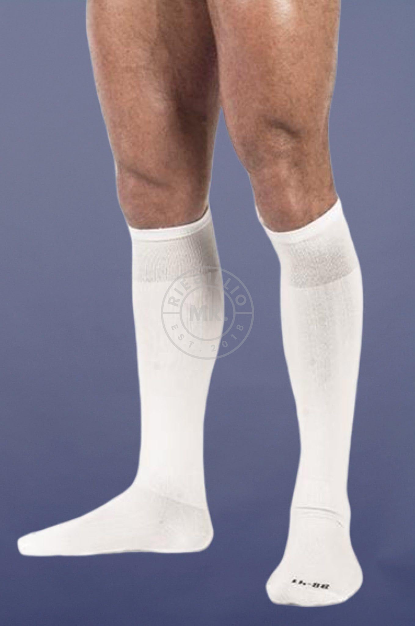 Football Socks White-at MR. Riegillio