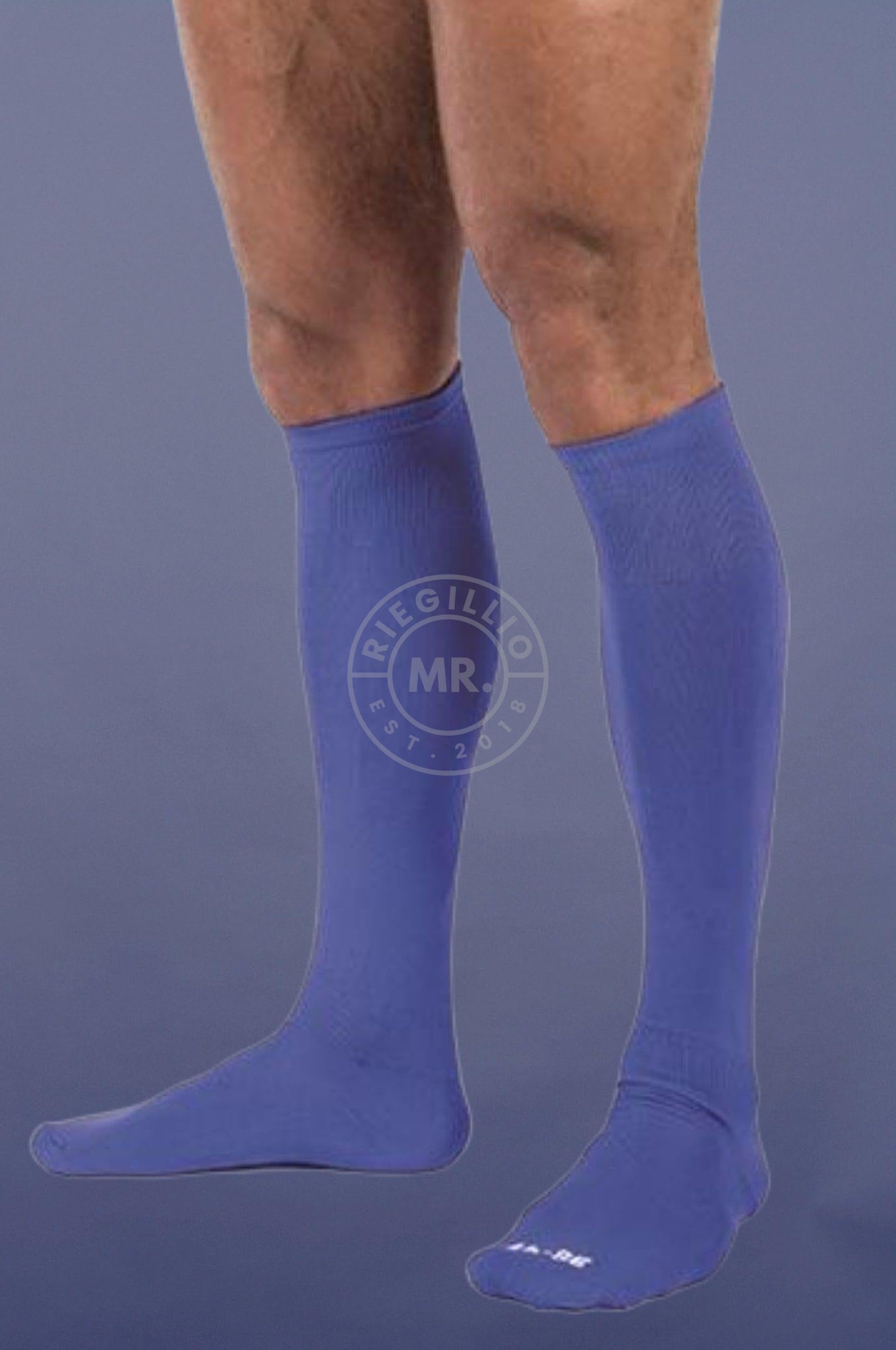 Football Socks Blue-at MR. Riegillio