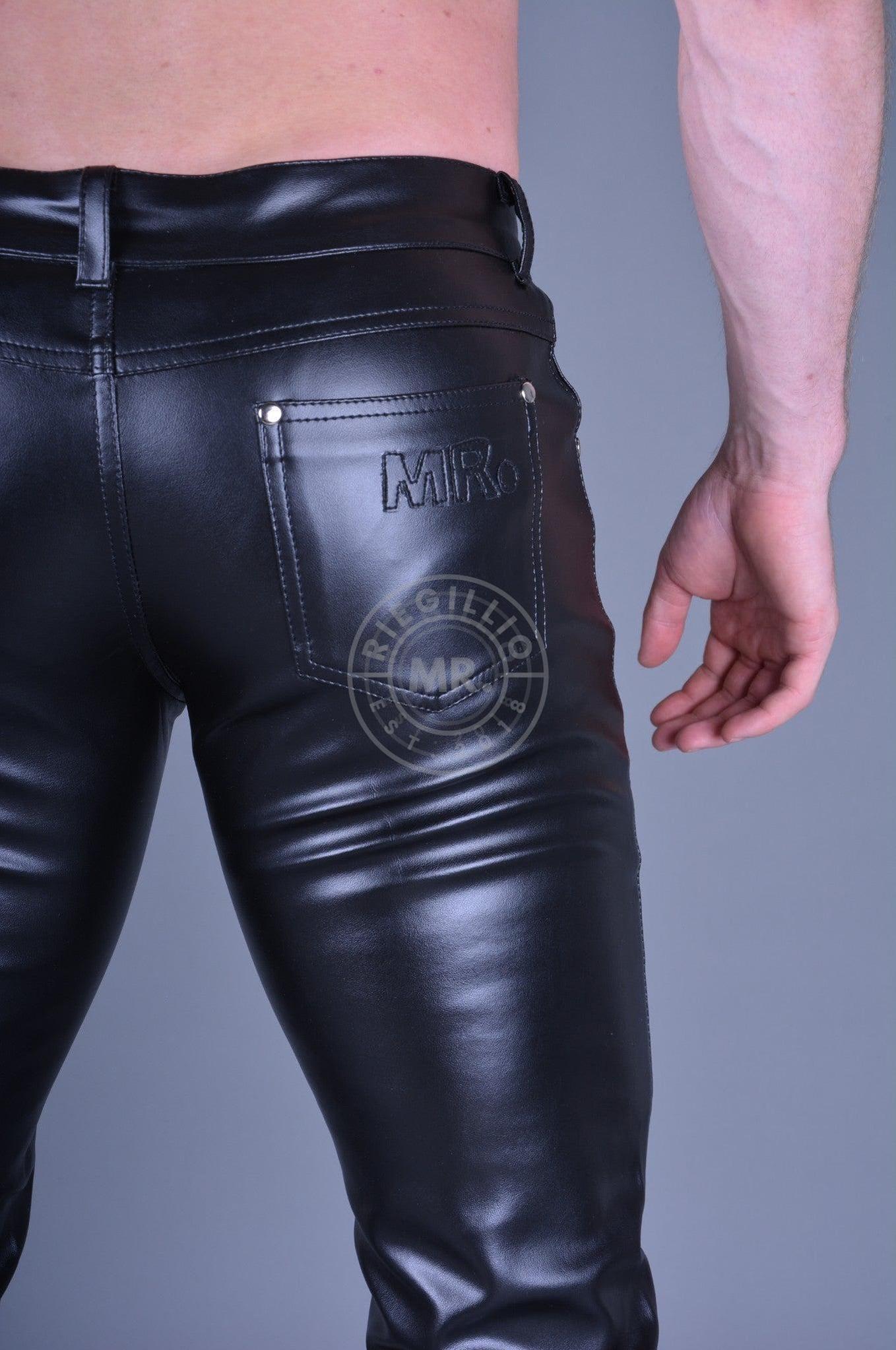 Black MR. 5-Pocket Pants at MR. Riegillio