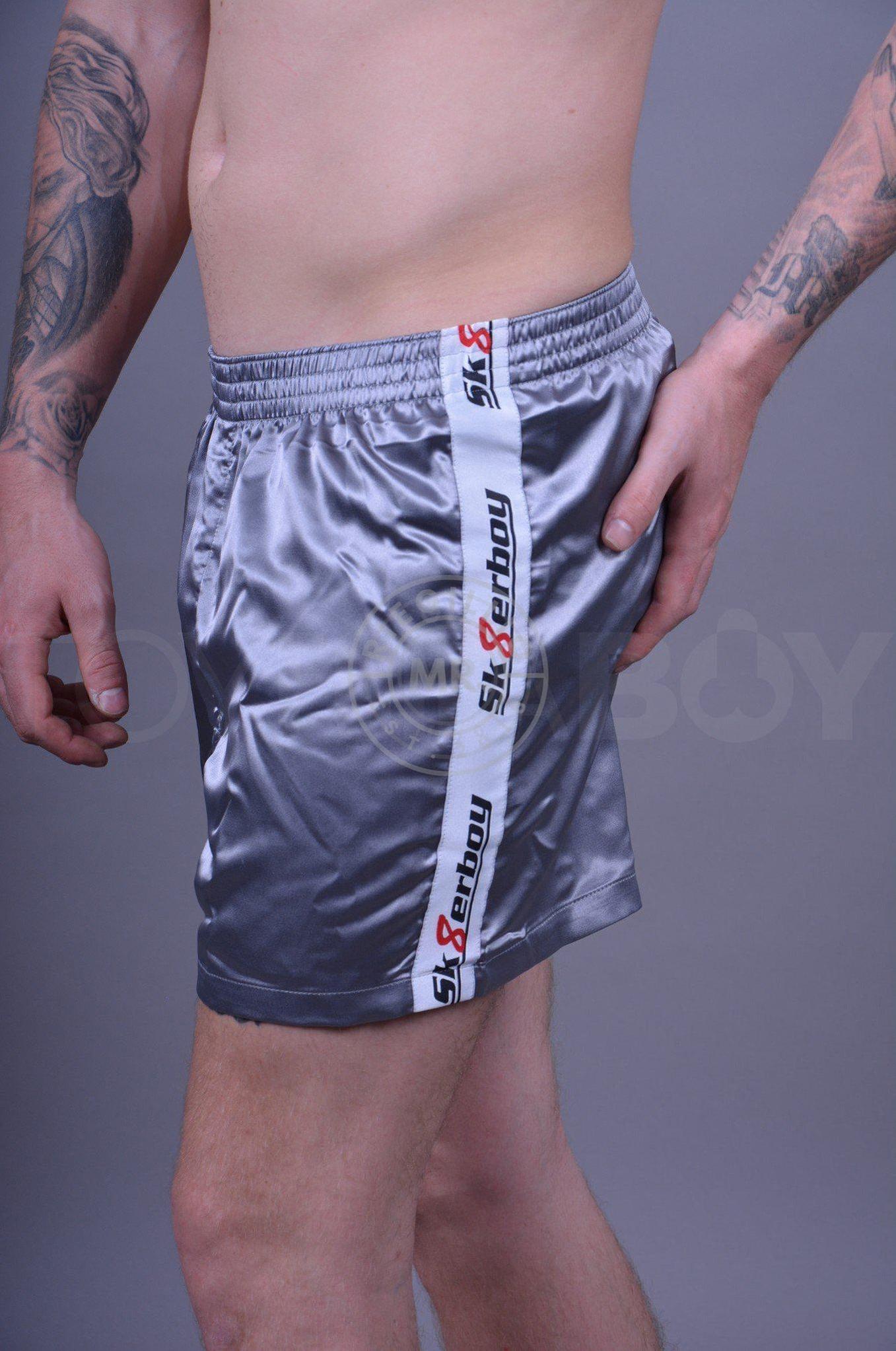 Sk8erboy Shiny Boxershort - Silver at MR. Riegillio