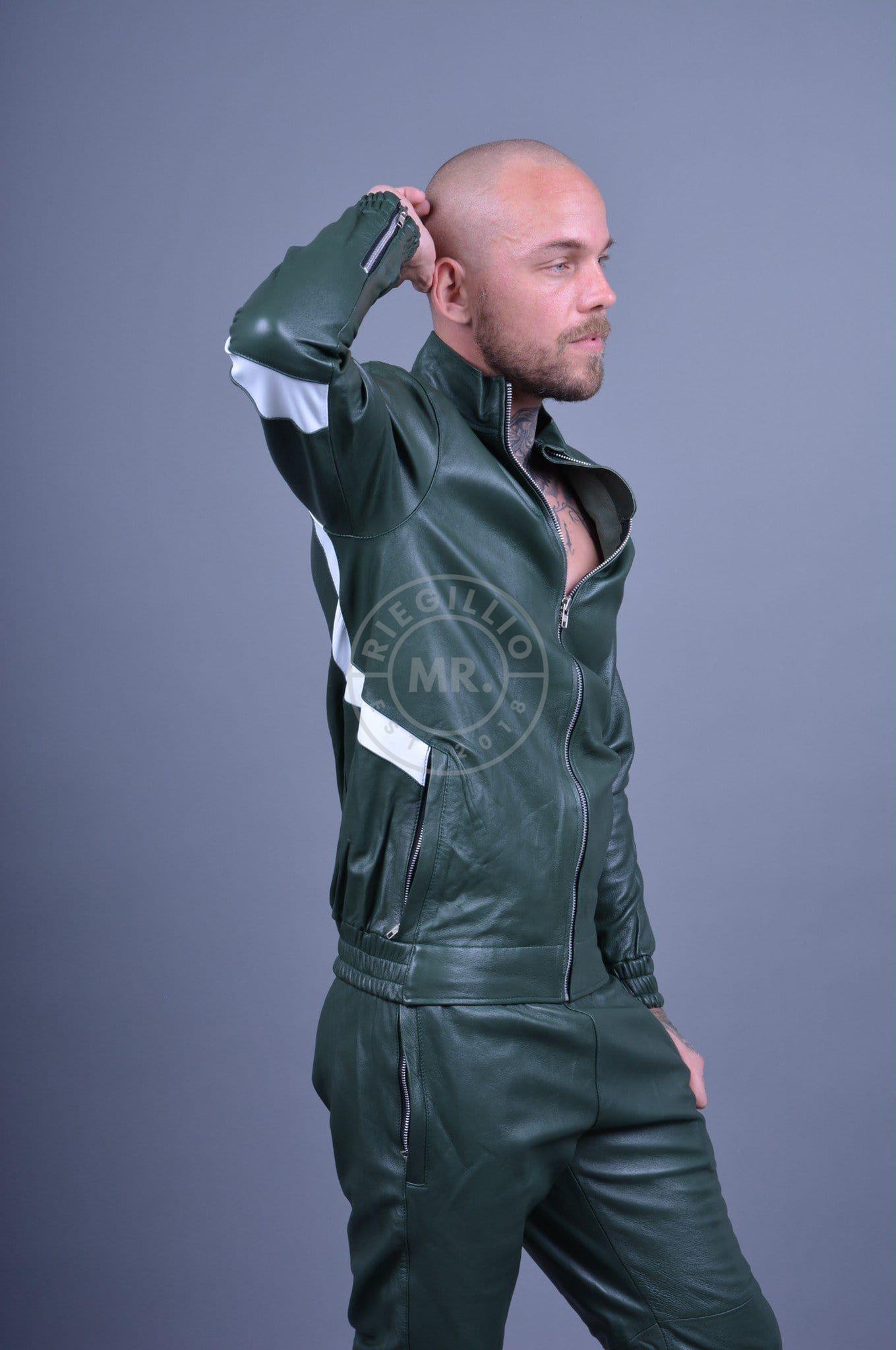 Bally green discount leather tracksuit