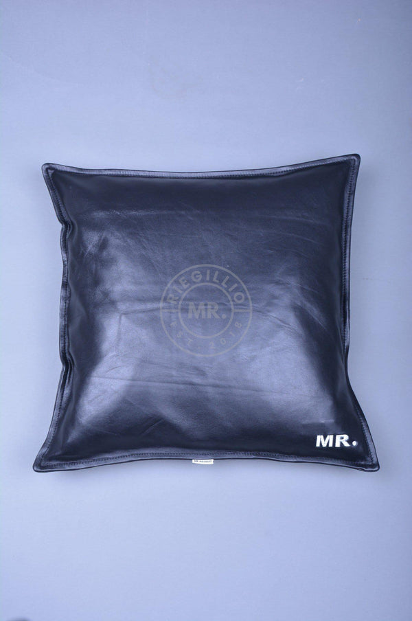 Black Leather Pillow at MR. Riegillio