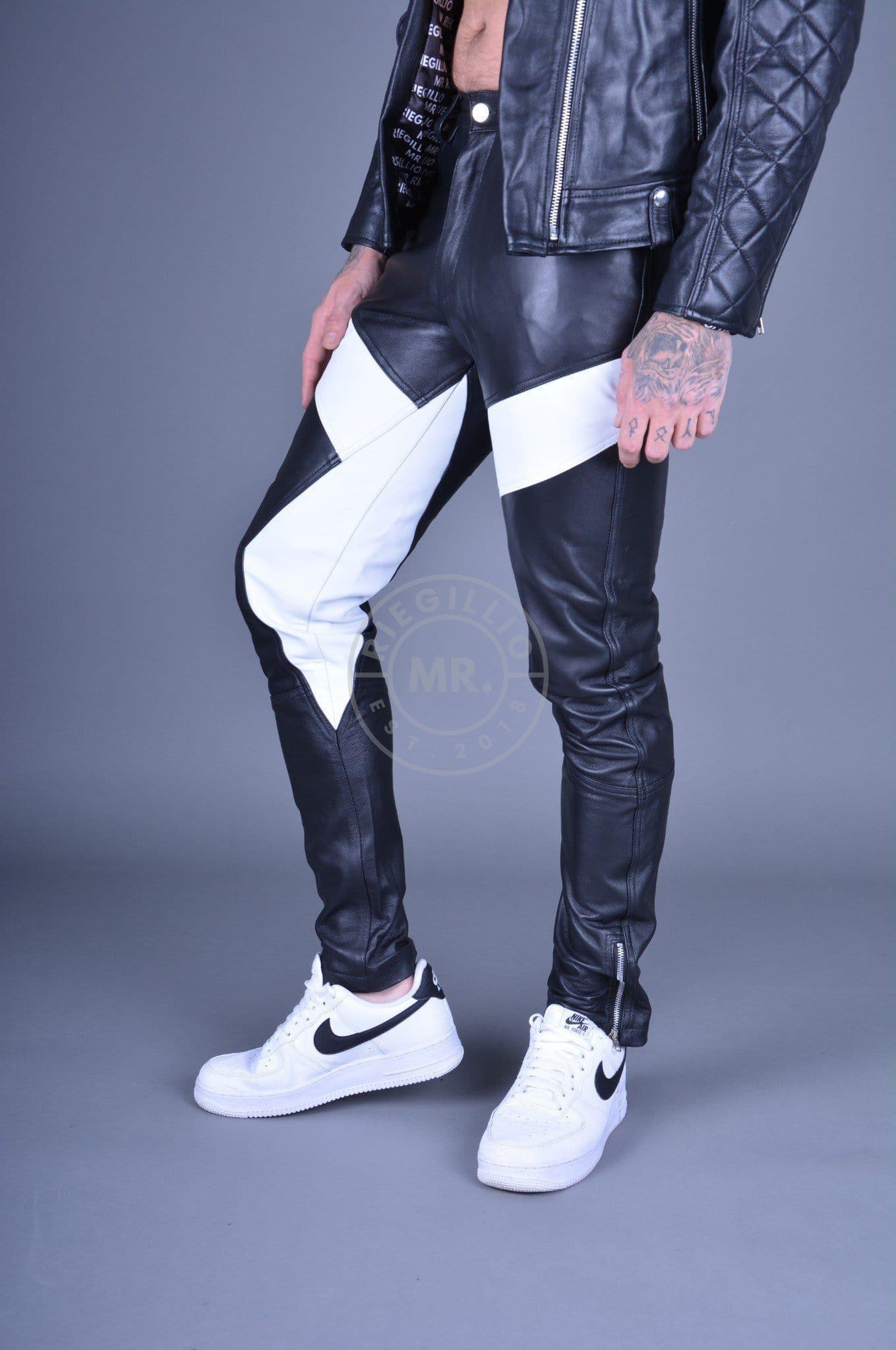 Leather Pants Black & White at MR. Riegillio