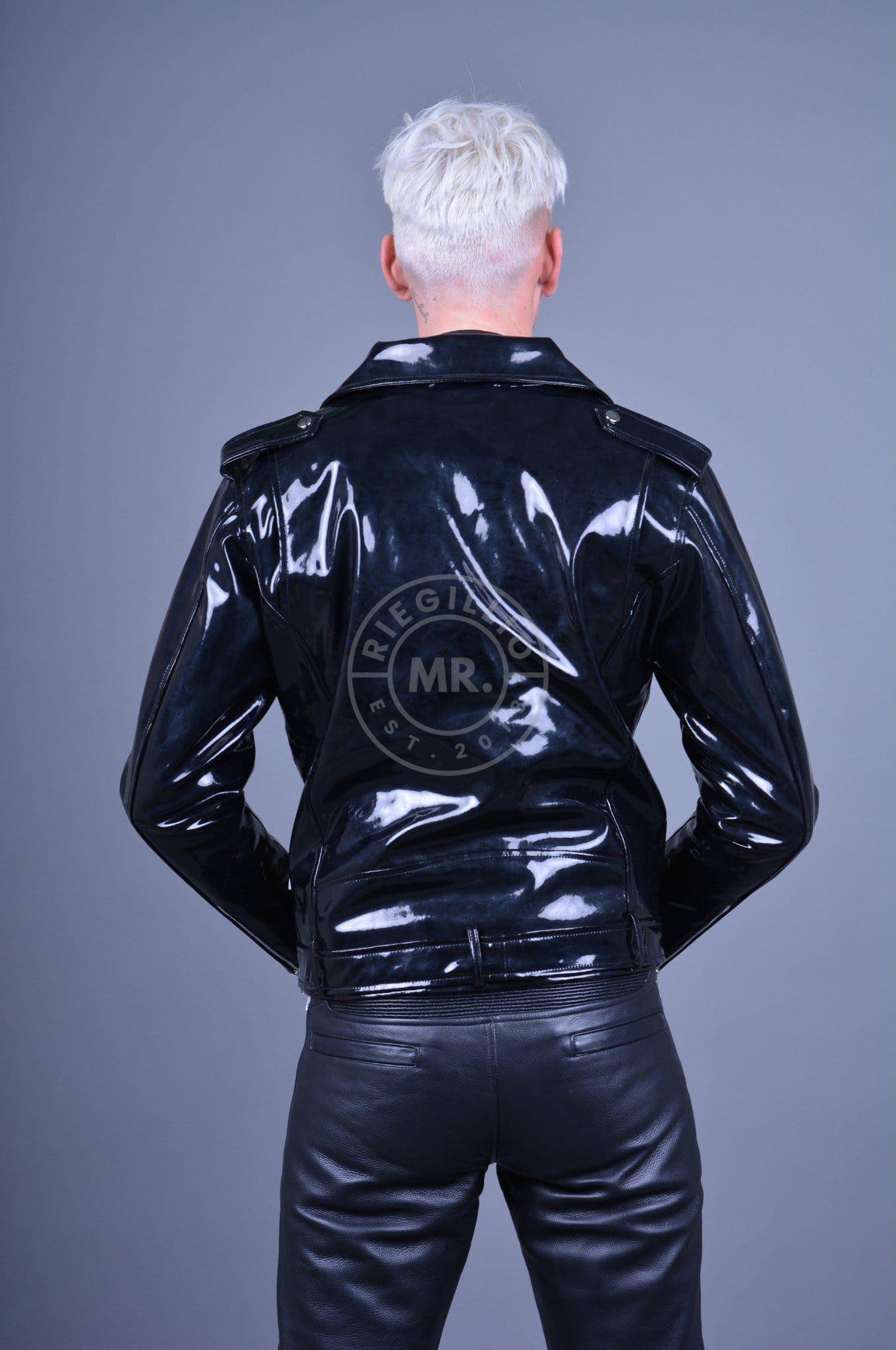 Black PVC Brando Jacket at MR. Riegillio