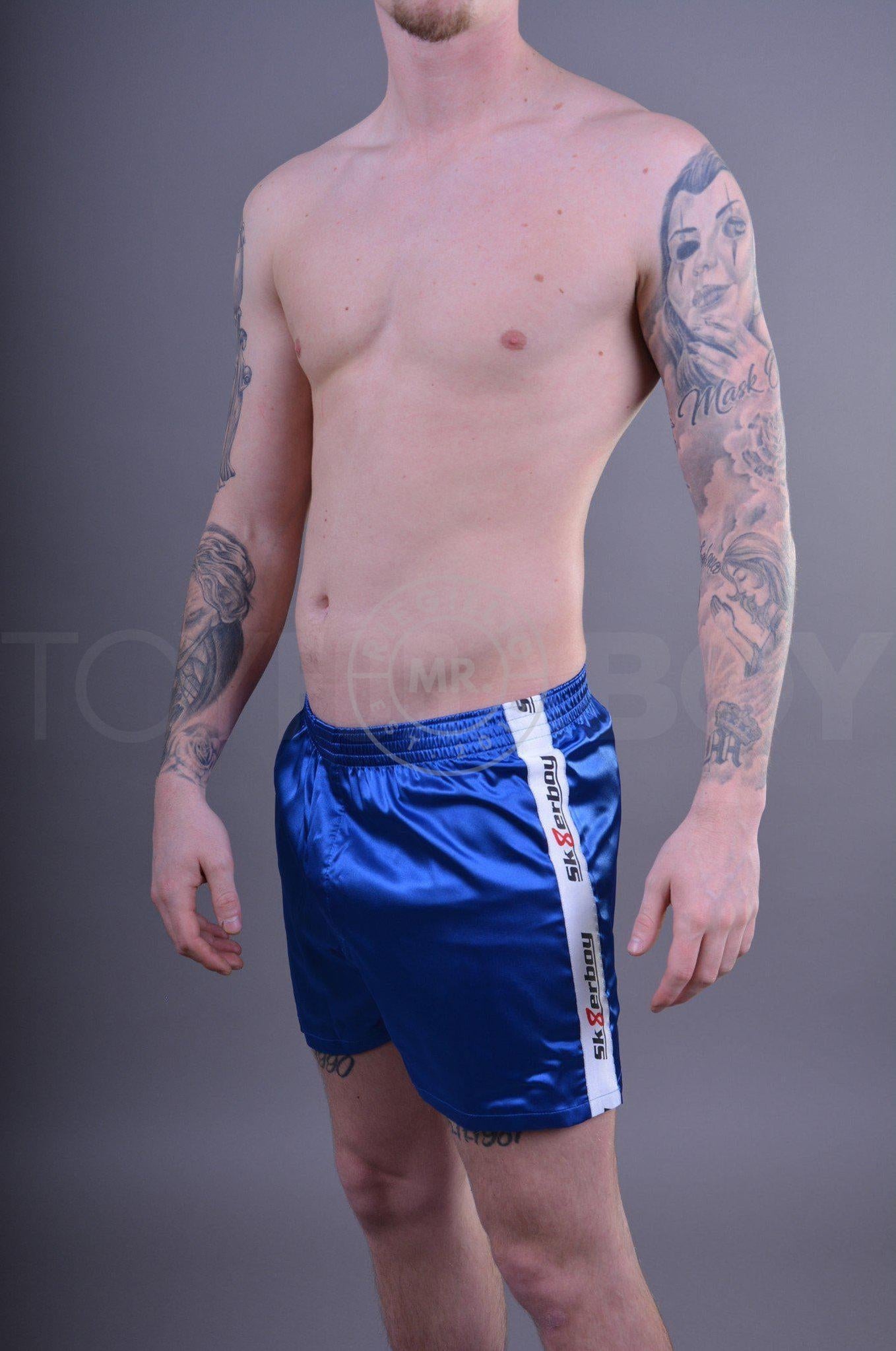 Sk8erboy Shiny Boxershort - Blue-at MR. Riegillio