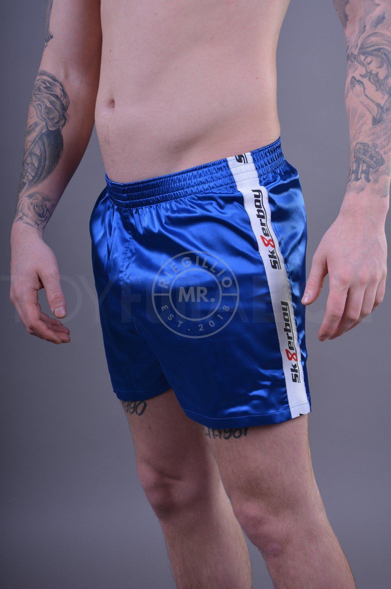 Sk8erboy Shiny Boxershort - Blue at MR. Riegillio