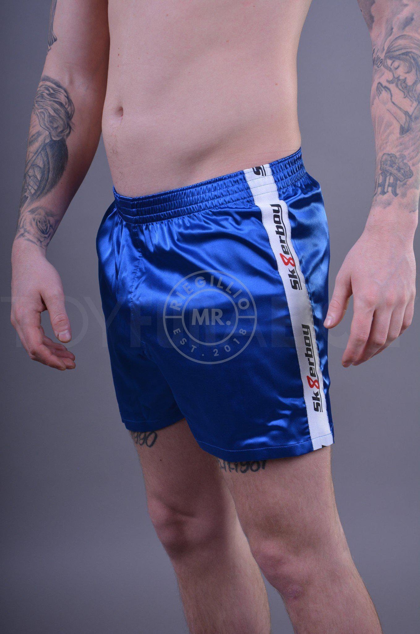 Sk8erboy Shiny Boxershort - Blue-at MR. Riegillio