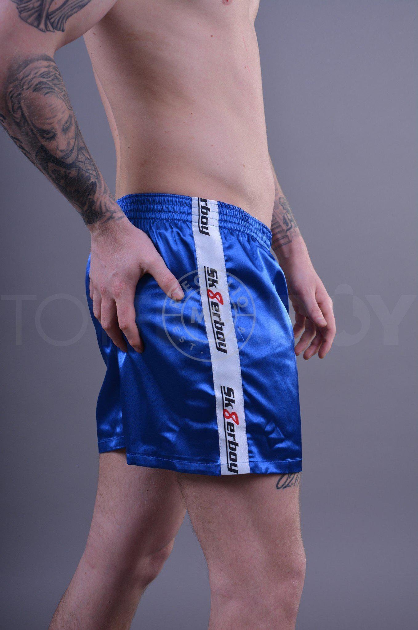 Sk8erboy Shiny Boxershort - Blue at MR. Riegillio