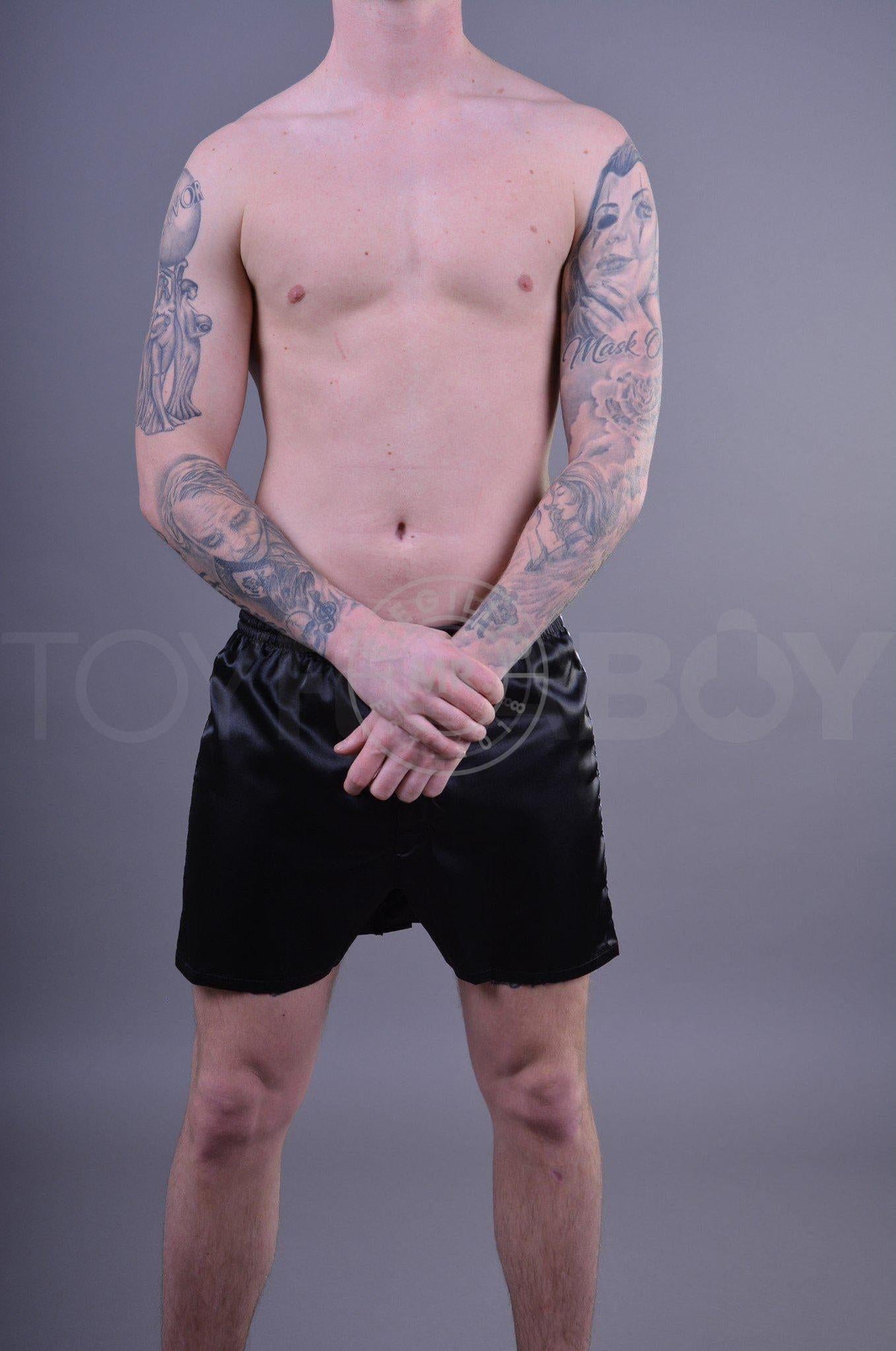 Sk8erboy Shiny Boxershort - Black at MR. Riegillio
