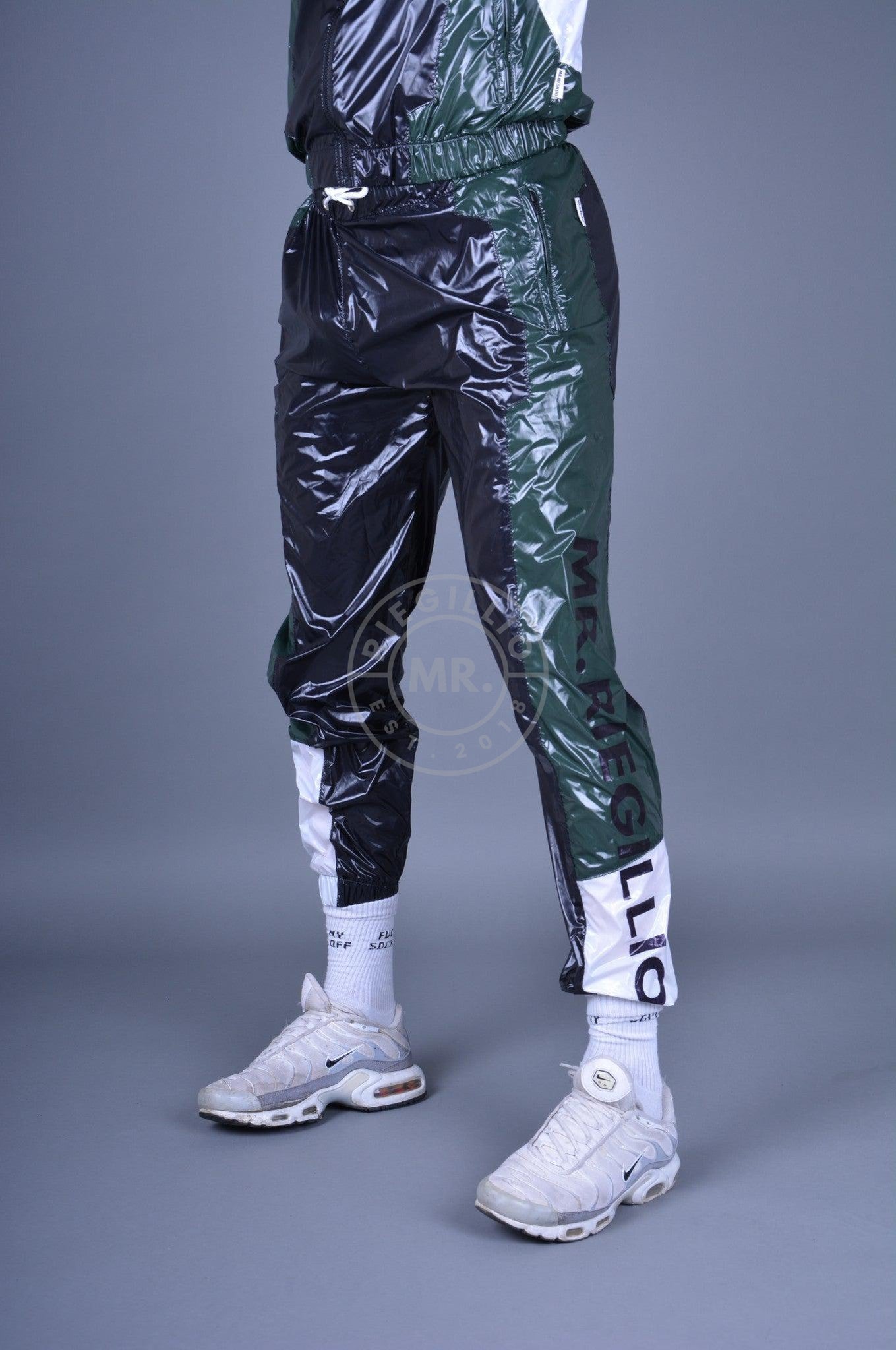 PVC sweat pants - transparent (lacquer)