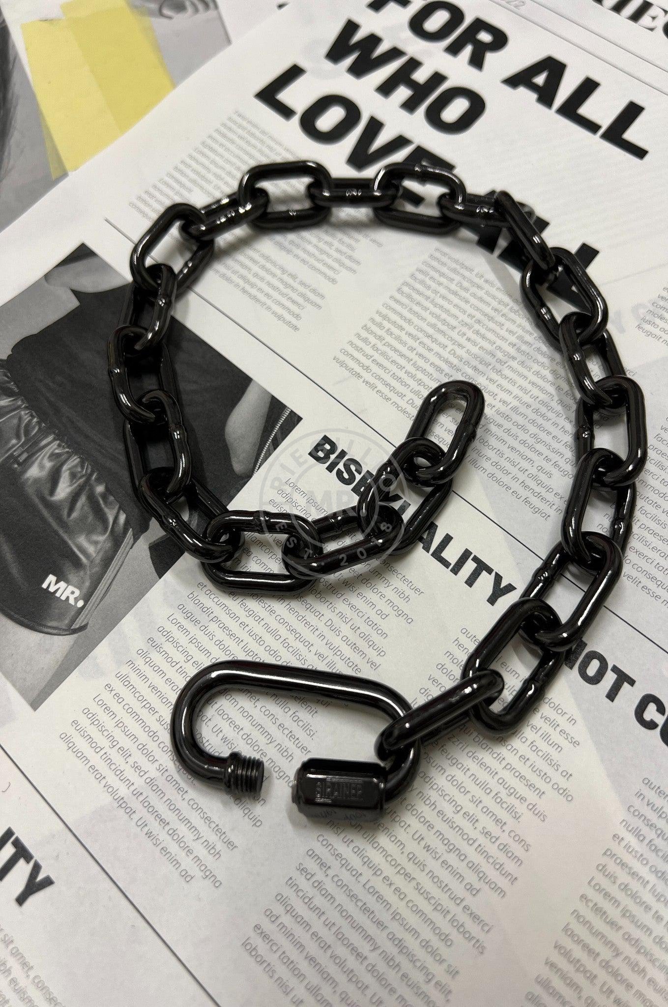 Chain Collar - Black-at MR. Riegillio