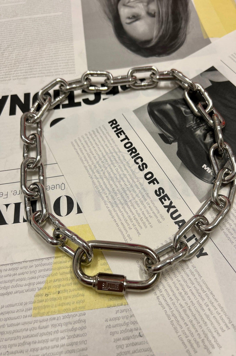 Chain Collar - Silver at MR. Riegillio