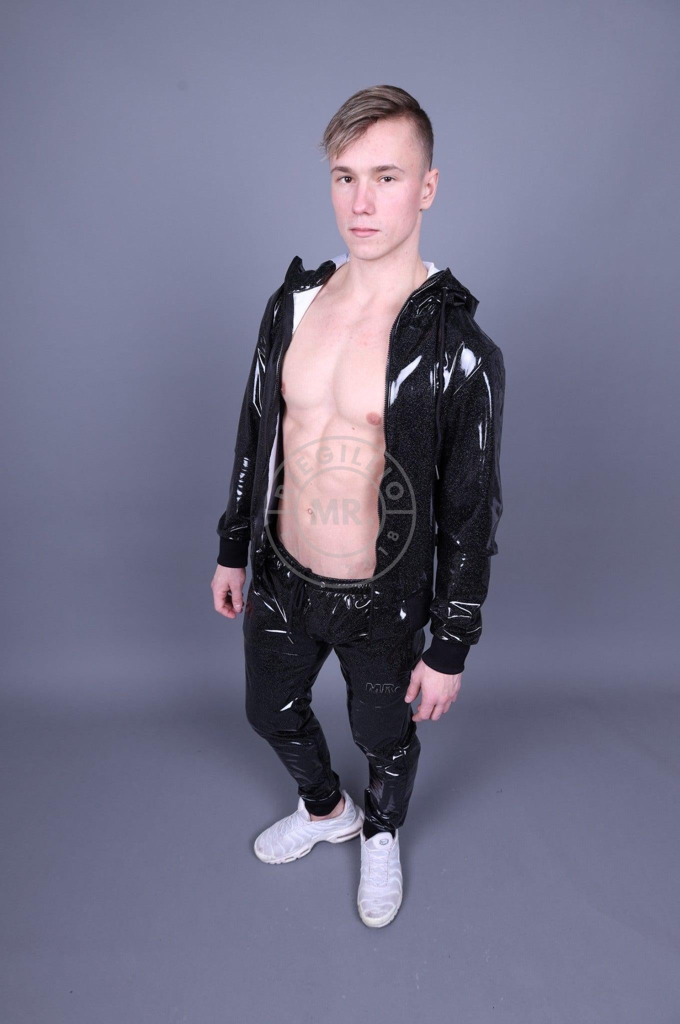 Glitter PVC Tracksuit Jacket at MR. Riegillio