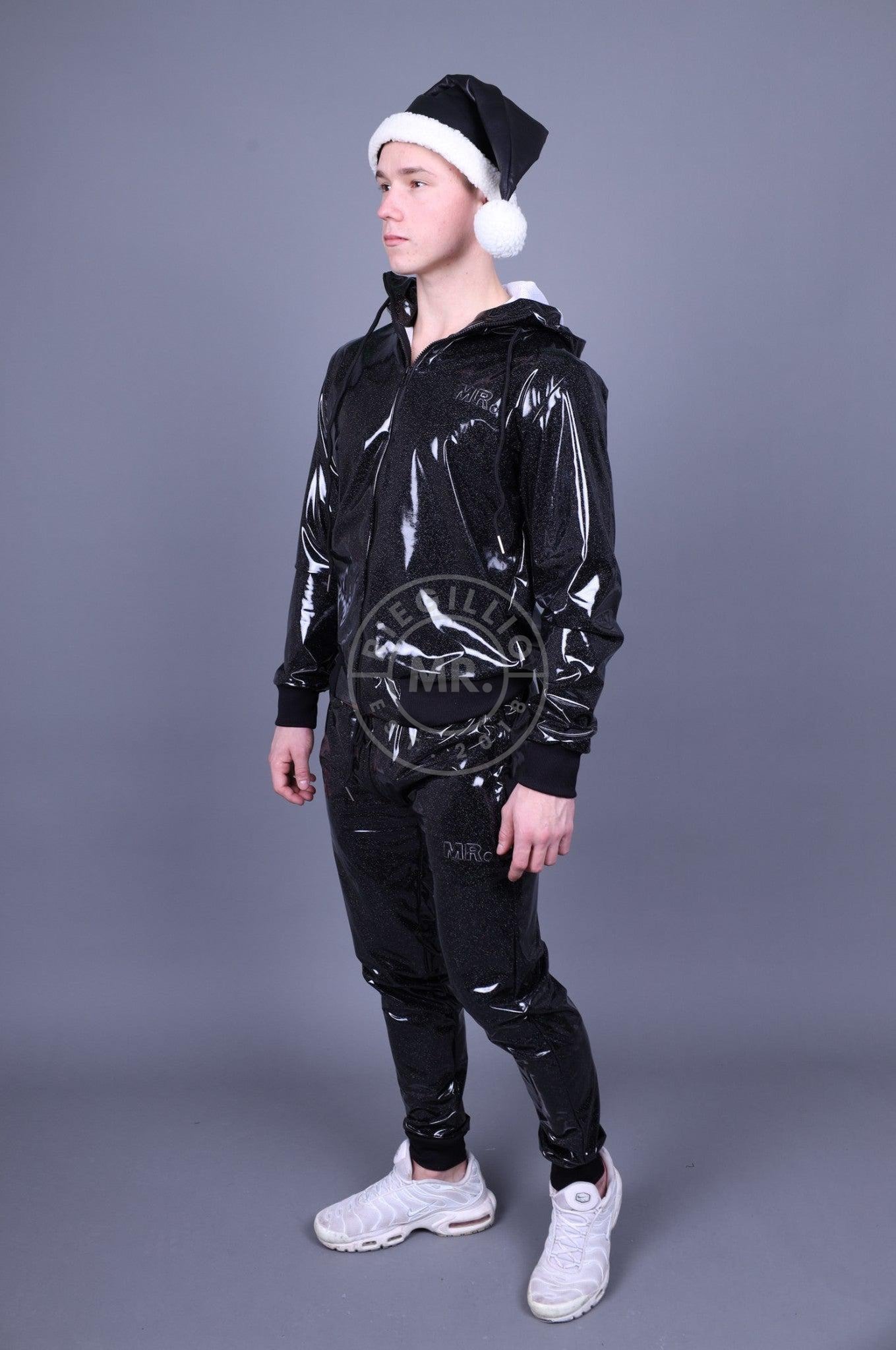 Glitter PVC Tracksuit Pants Thru Zip at MR. Riegillio