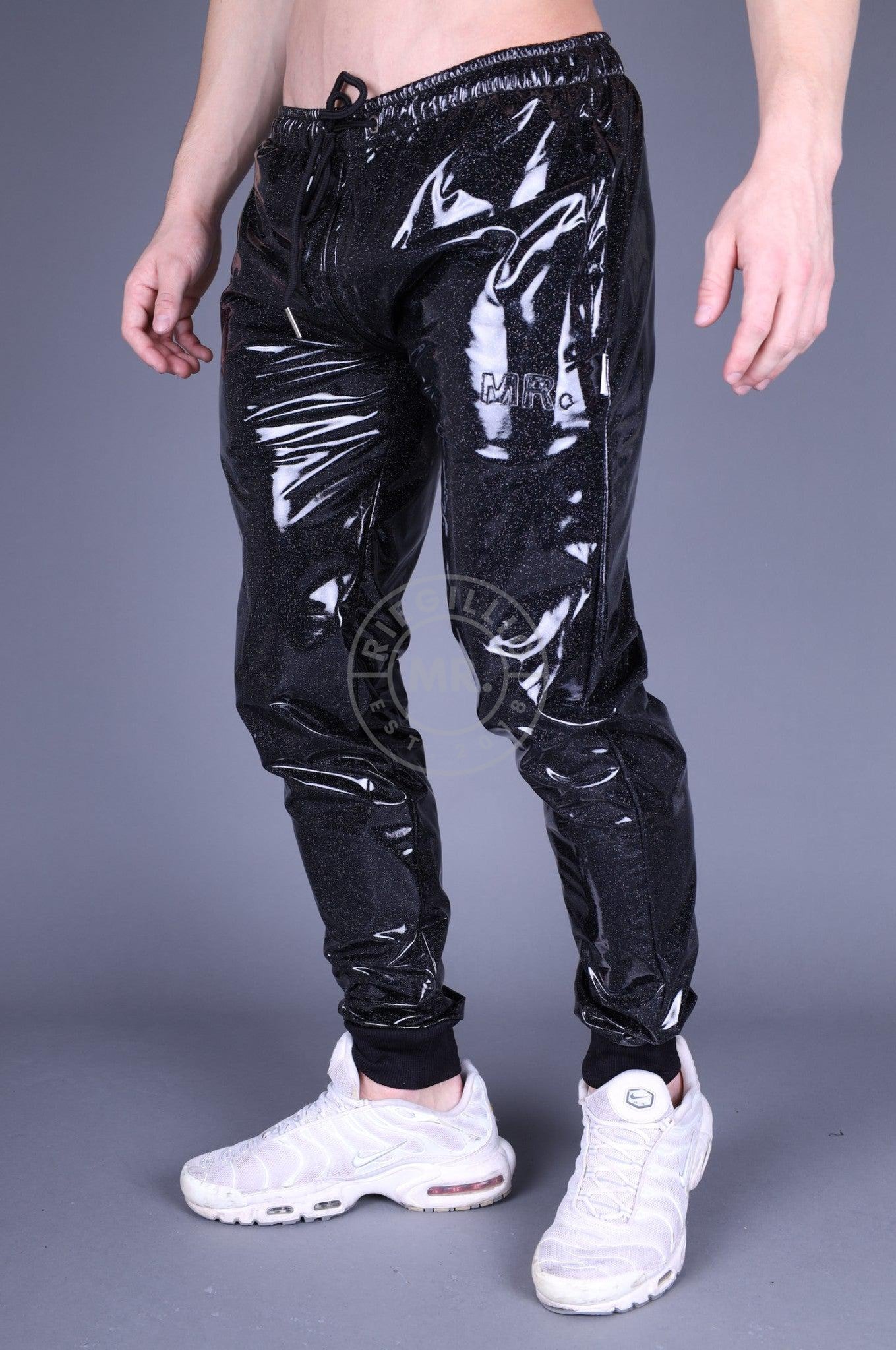 Glitter PVC Tracksuit Pants Thru Zip at MR. Riegillio