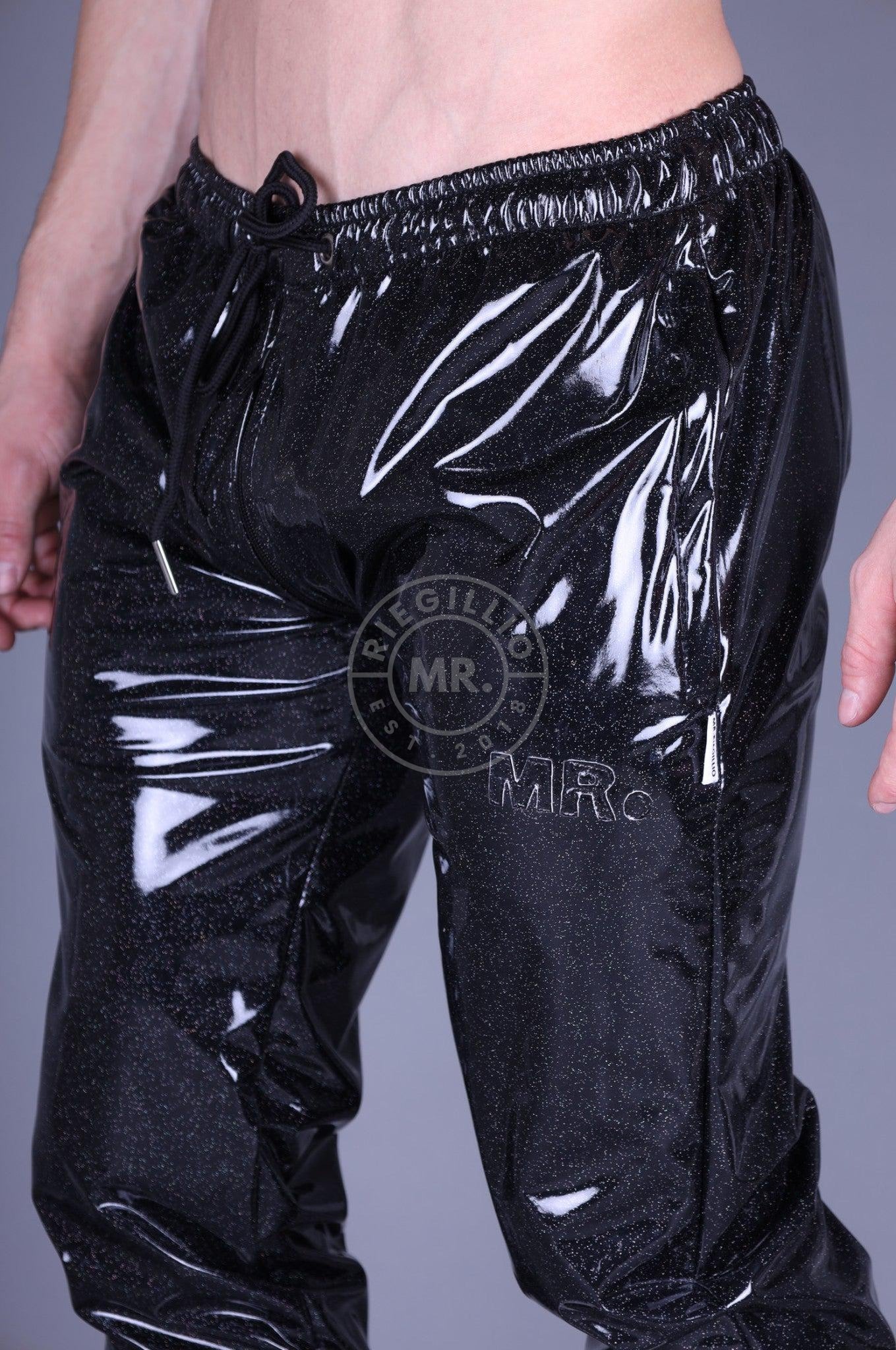 Glitter PVC Tracksuit Pants Thru Zip at MR. Riegillio