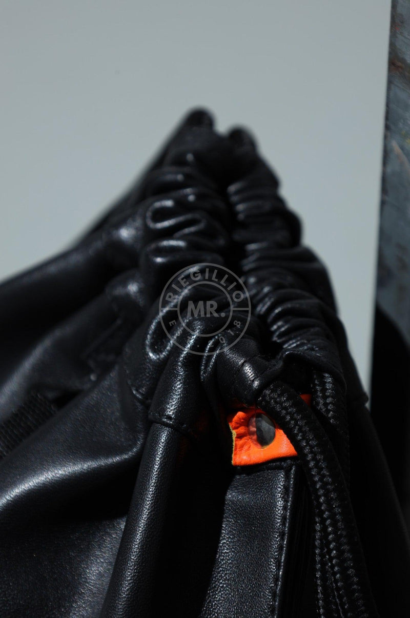 Leather Backpack Black - Neon Touch at MR. Riegillio