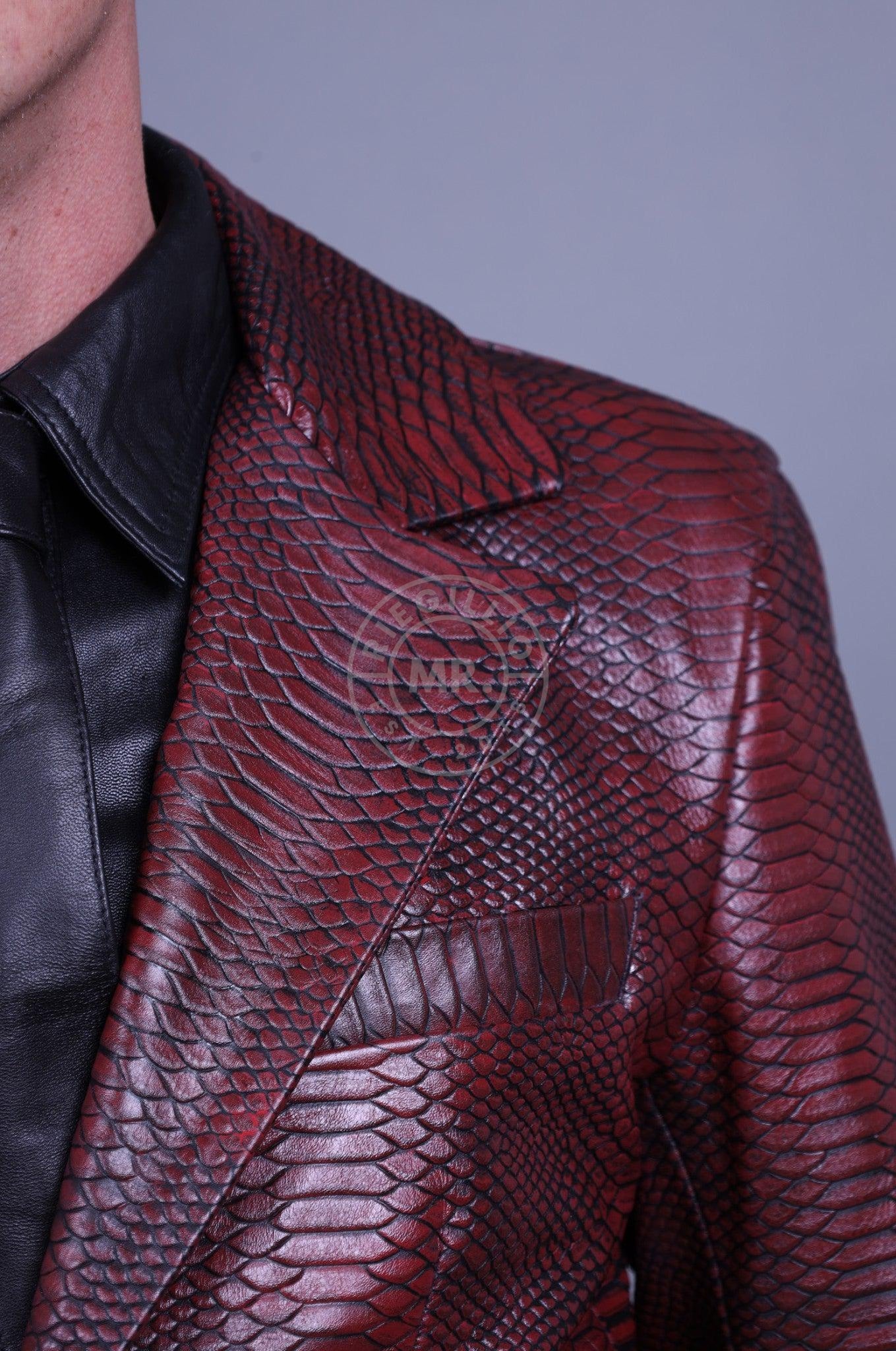 Mehron Leather Snake Blazer-at MR. Riegillio