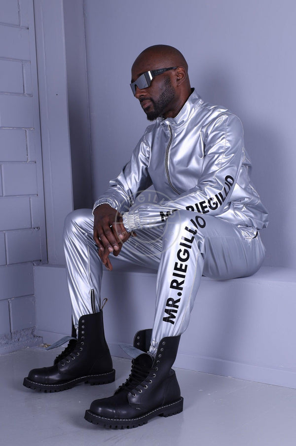 Silver PVC Tracksuit Jacket at MR. Riegillio