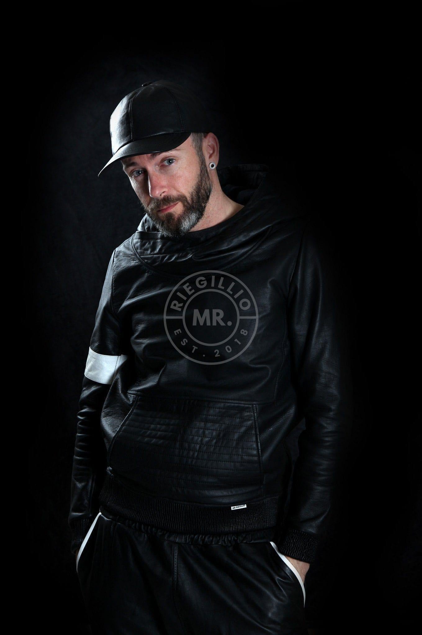 Leather Hoodie Black at MR. Riegillio